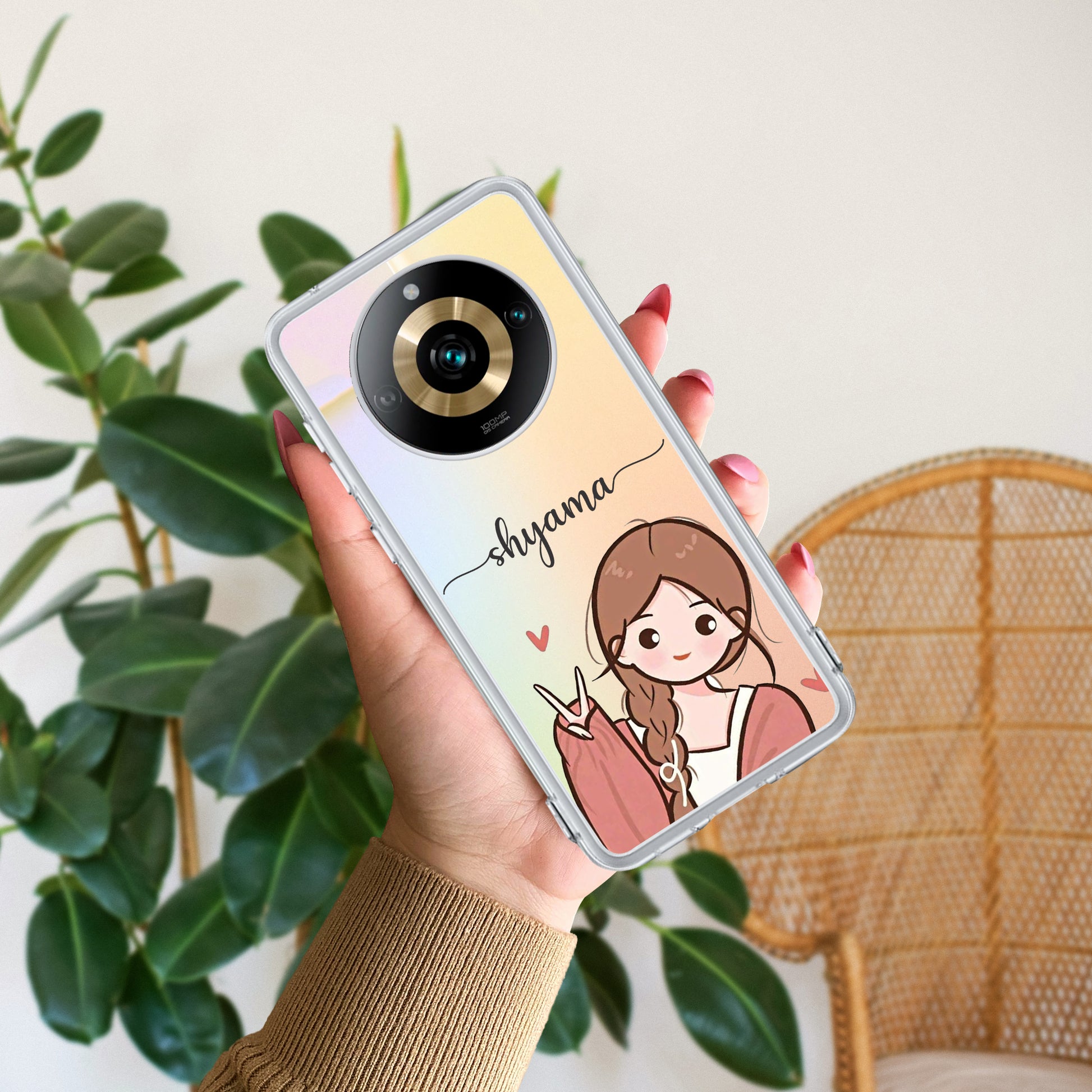 Cute Charm Customize Transparent Silicon Case For Realme/Narzo - ShopOnCliQ