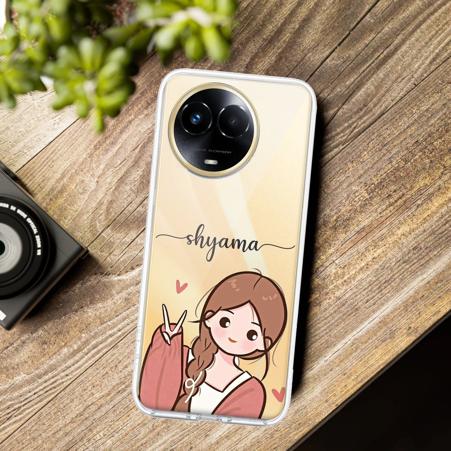 Cute Charm Customize Transparent Silicon Case For Realme/Narzo - ShopOnCliQ