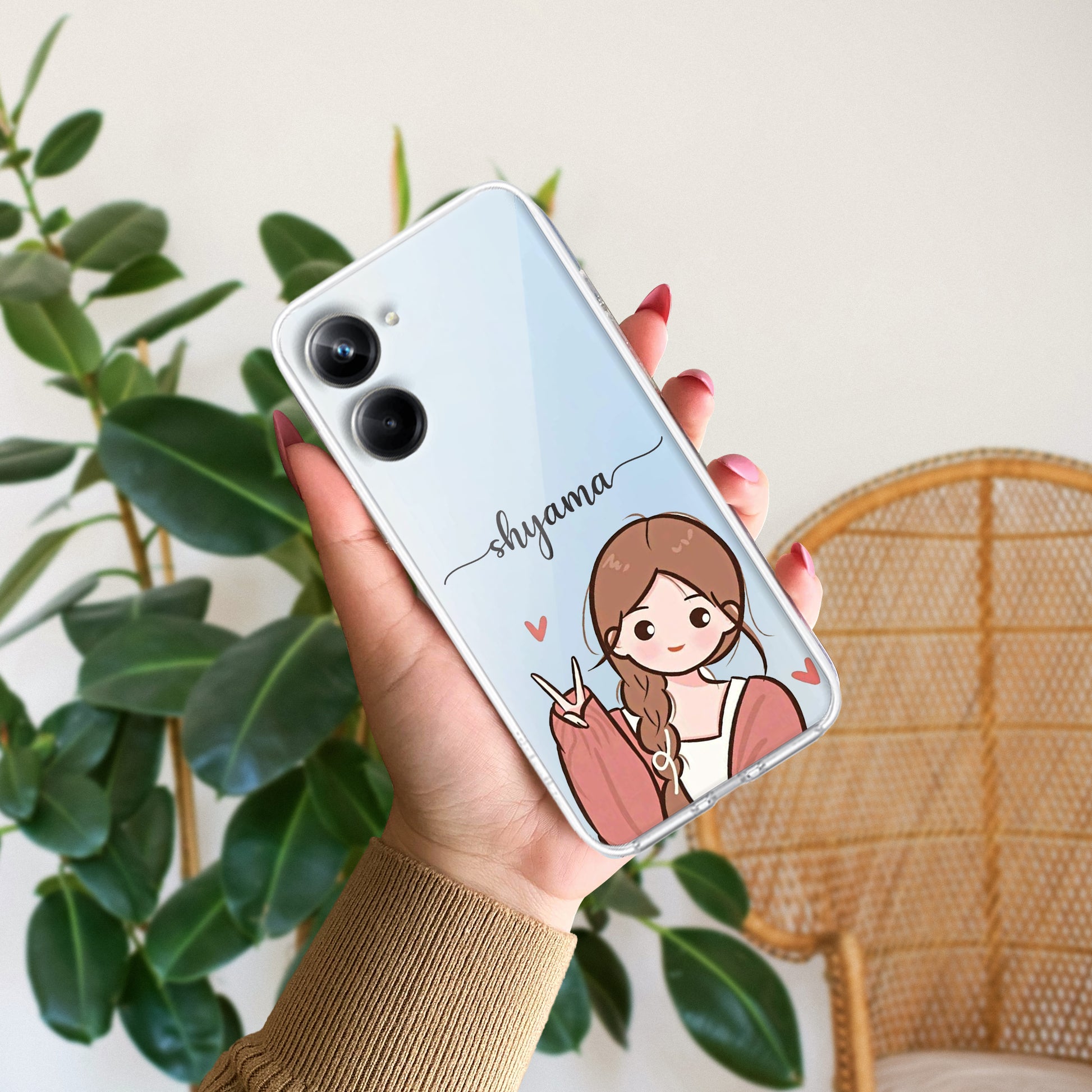 Cute Charm Customize Transparent Silicon Case For Realme/Narzo - ShopOnCliQ