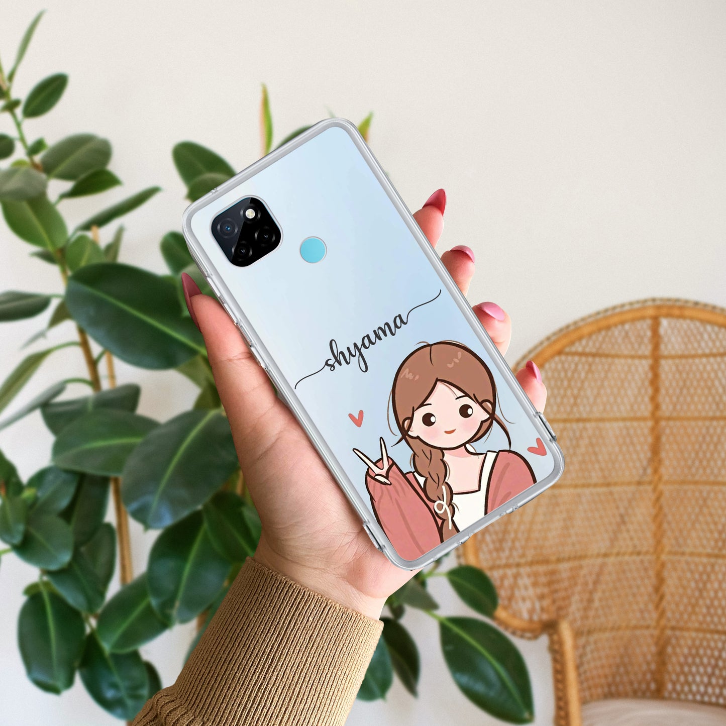 Cute Charm Customize Transparent Silicon Case For Realme/Narzo - ShopOnCliQ