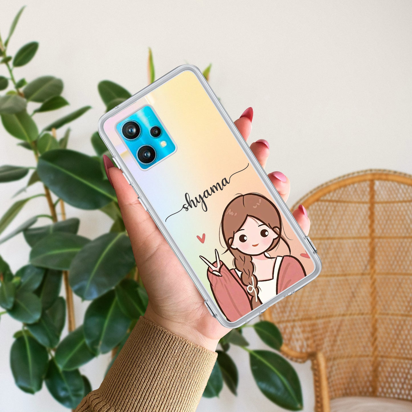 Cute Charm Customize Transparent Silicon Case For Realme/Narzo - ShopOnCliQ