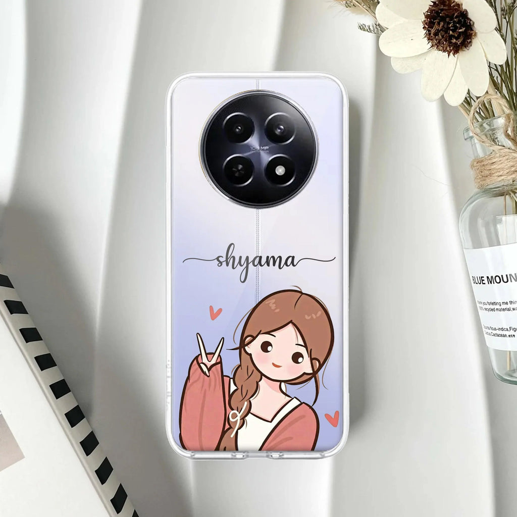 Cute Charm Customize Transparent Silicon Case For Realme Narzo 50 5G