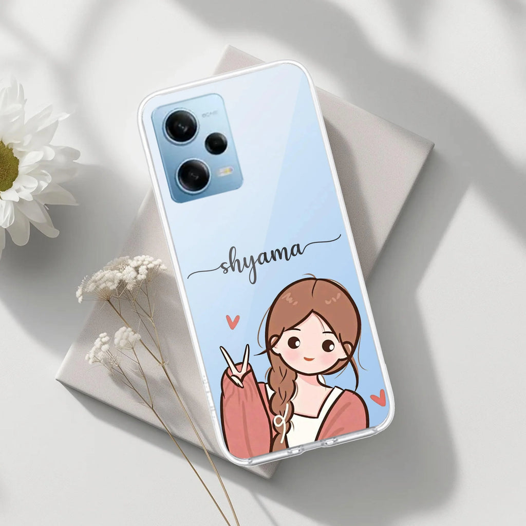 Cute Charm Customize Transparent Silicon Case For Redmi Note 10 Pro / Redmi Note 10 Pro Max