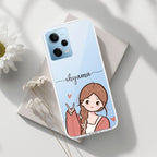 Cute Charm Customize Transparent Silicon Case For Redmi Note 10 Pro / Redmi Note 10 Pro Max