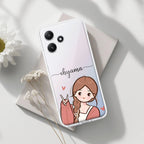 Cute Charm Customize Transparent Silicon Case For Redmi 12 5G