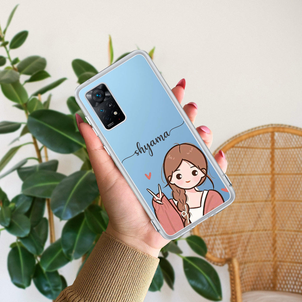 Cute Charm Customize Transparent Silicon Case For Redmi Note 14 5G