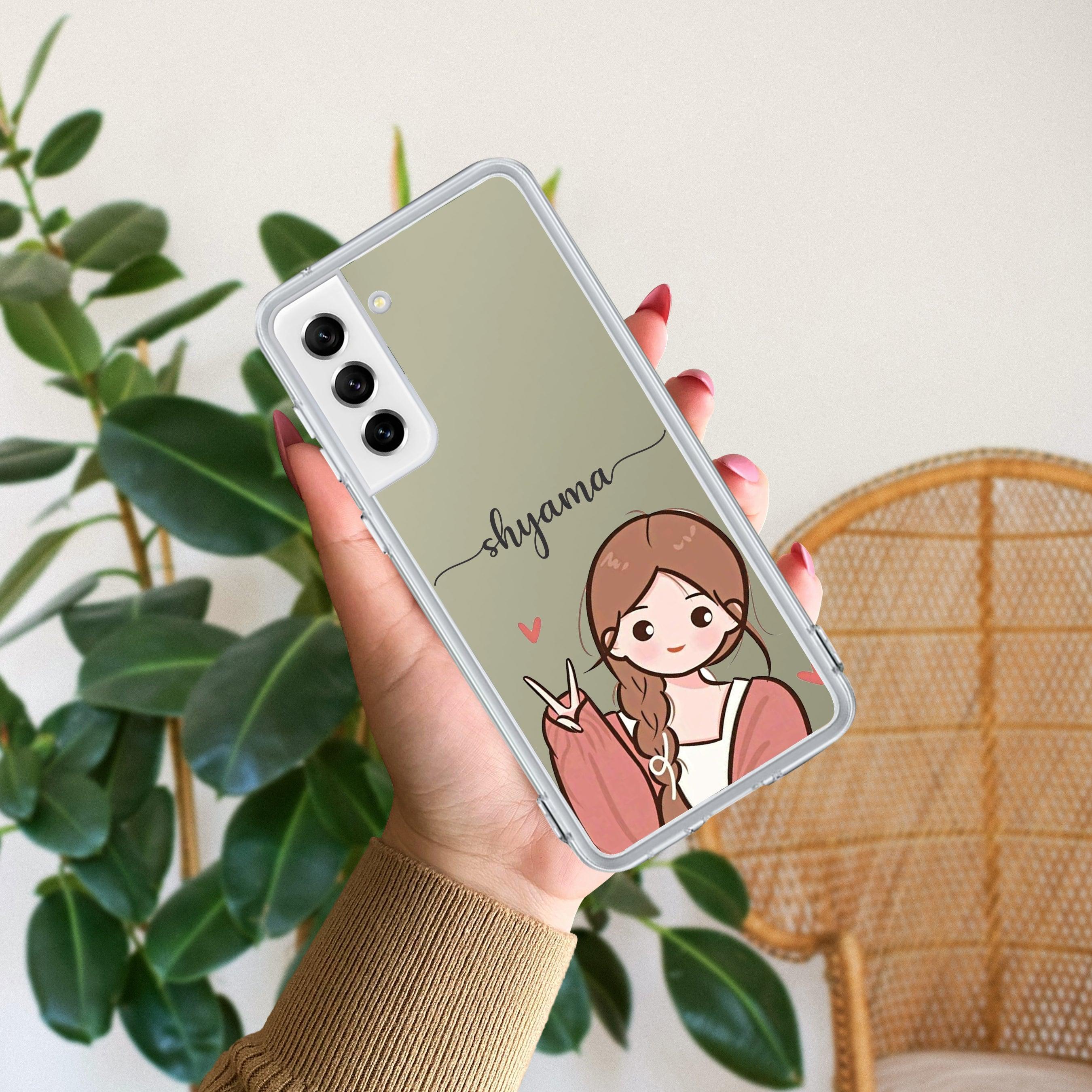 Cute Charm Customize Transparent Silicon Case For Samsung - ShopOnCliQ