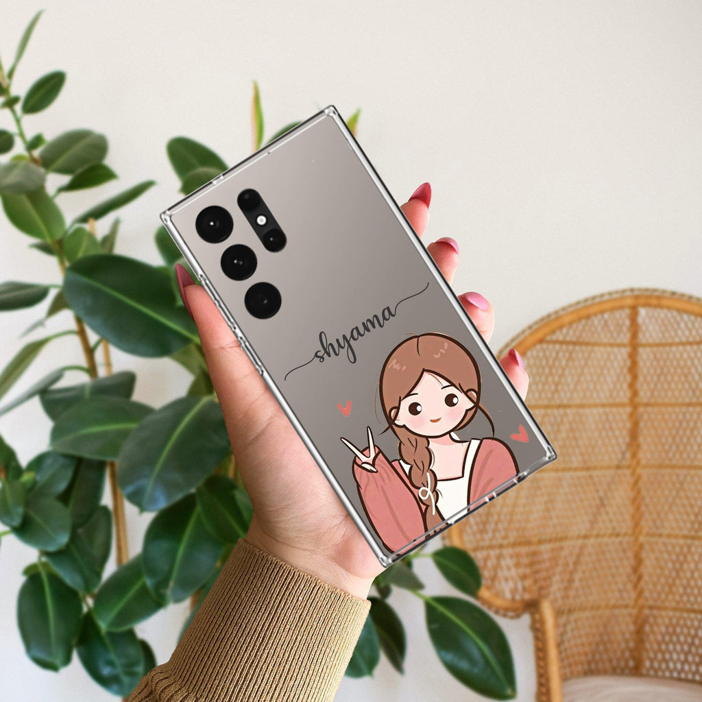 Cute Charm Customize Anti Yellow Case For Samsung Galaxy S24 Ultra 5G