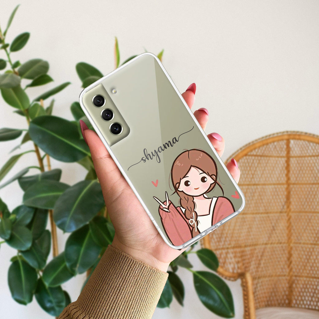 Cute Charm Customize Anti Yellow Case For Samsung Galaxy S21 FE 5G