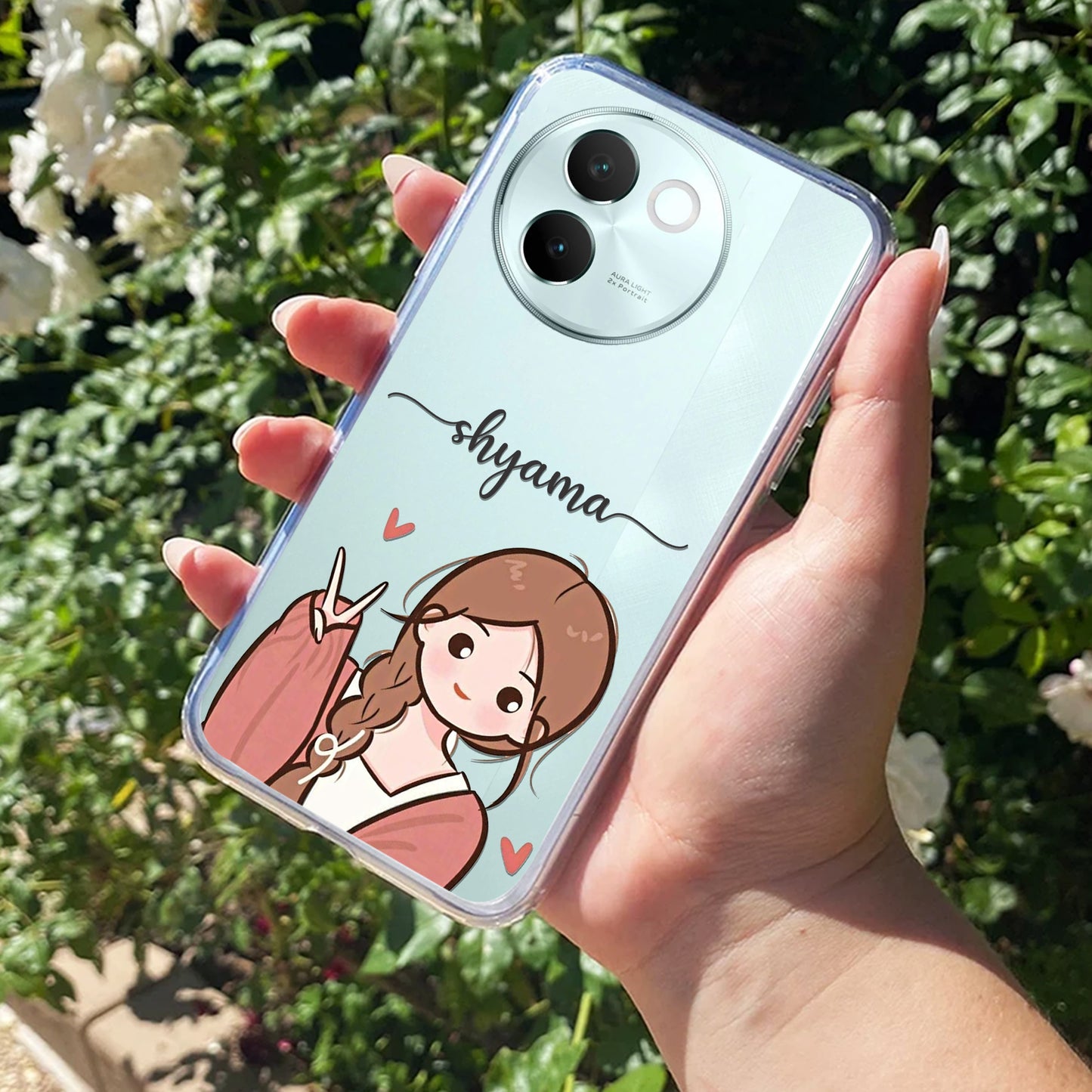 Cute Charm Customize Transparent Silicon Case For Vivo ShopOnCliQ