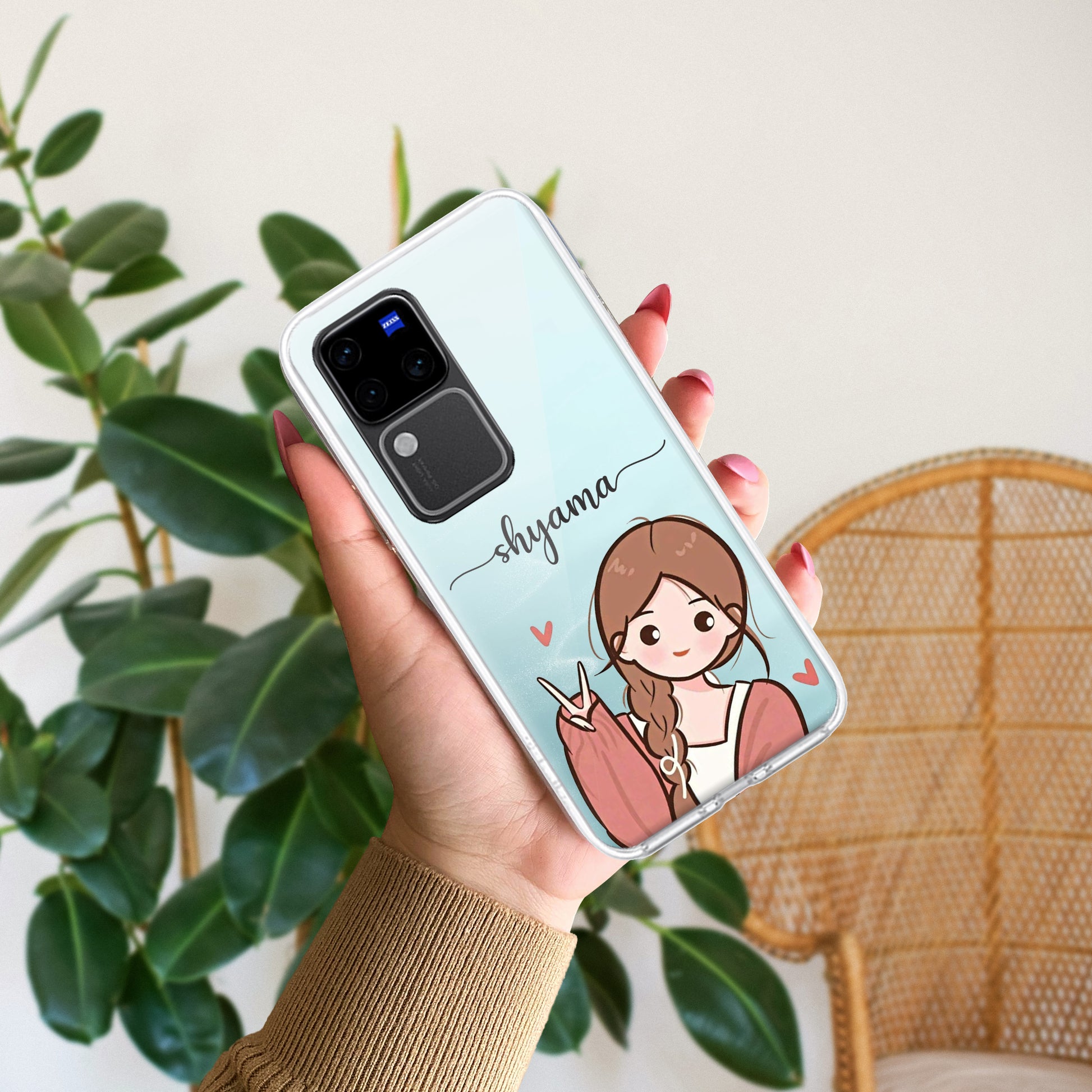 Cute Charm Customize Transparent Silicon Case For Vivo ShopOnCliQ