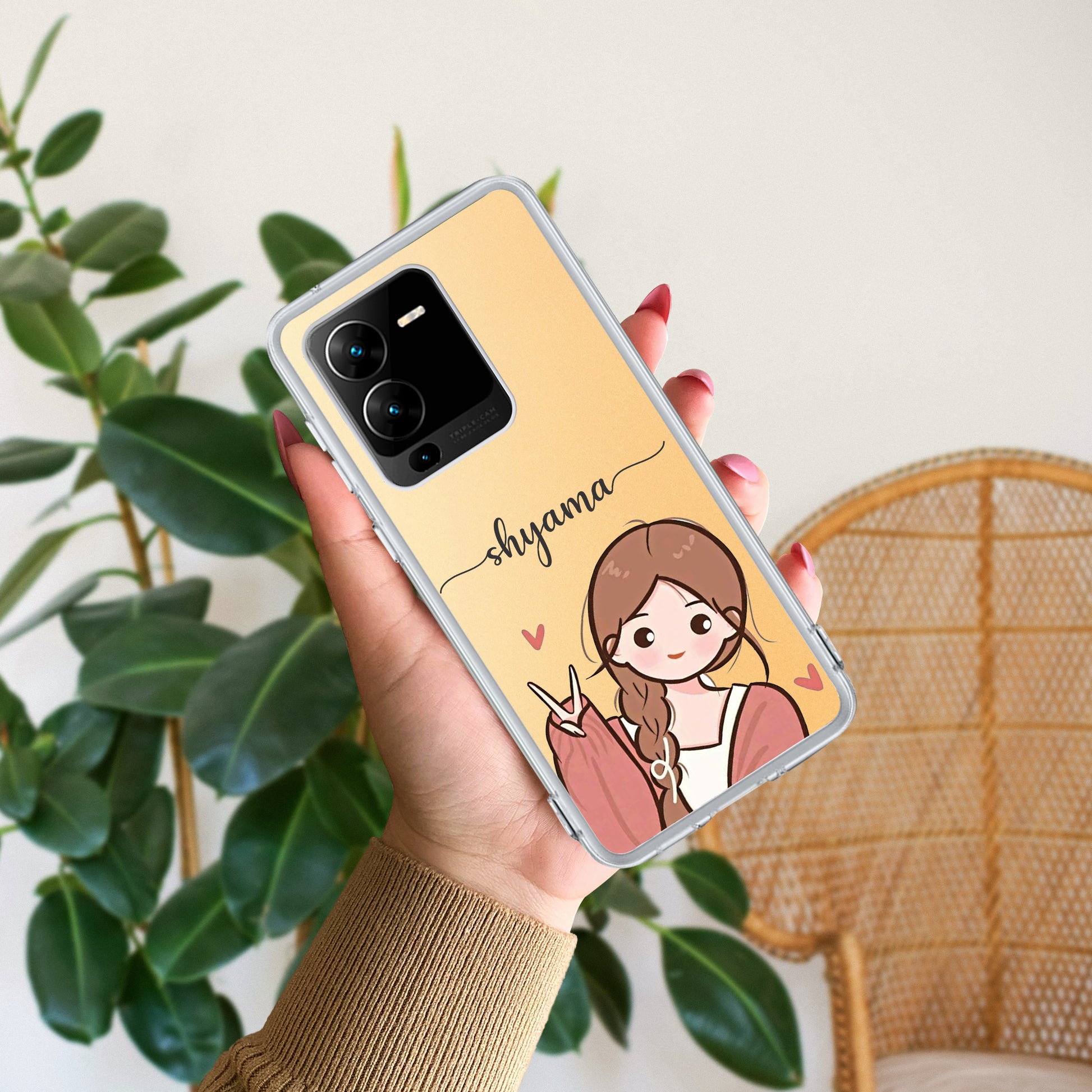 Cute Charm Customize Transparent Silicon Case For Vivo ShopOnCliQ