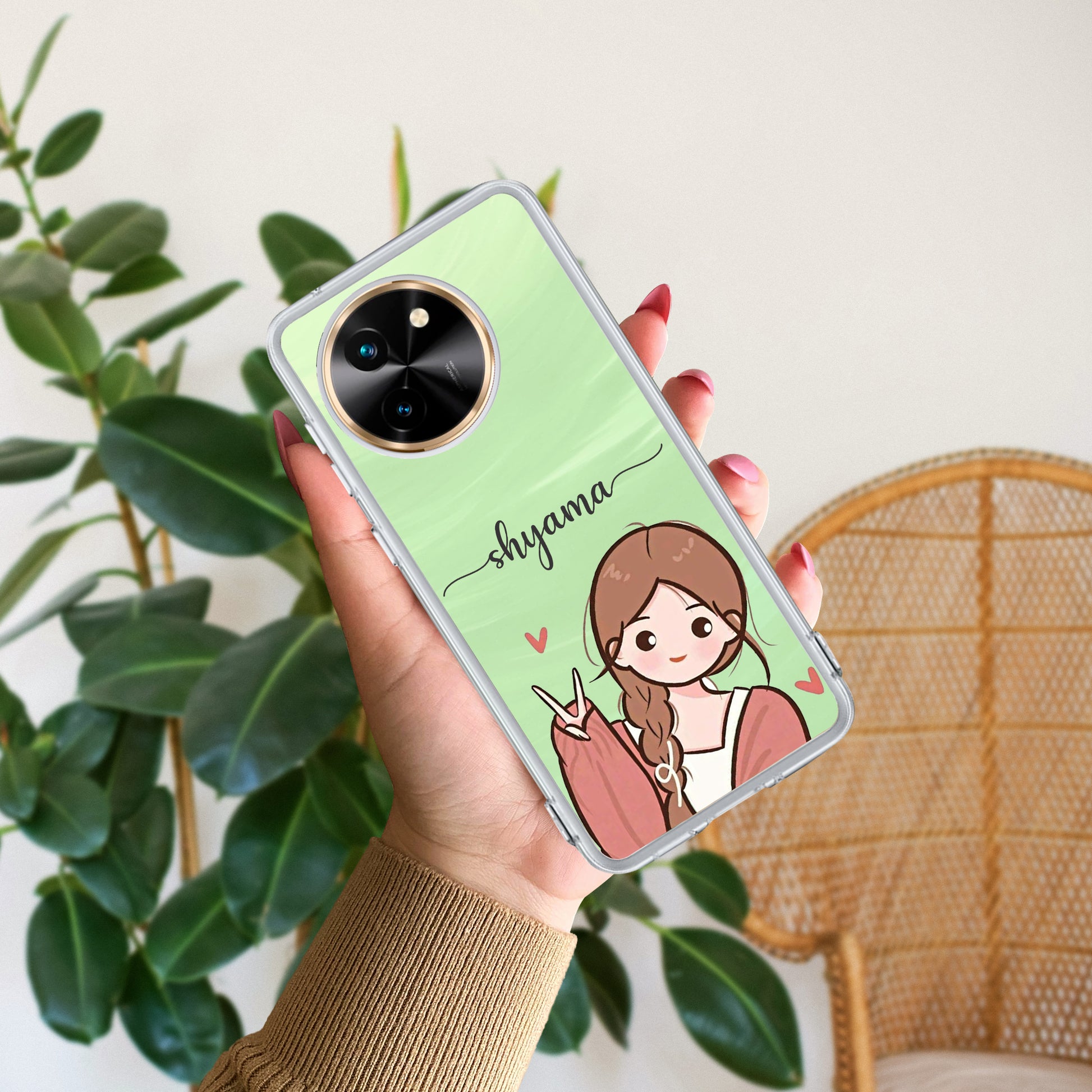 Cute Charm Customize Transparent Silicon Case For Vivo ShopOnCliQ