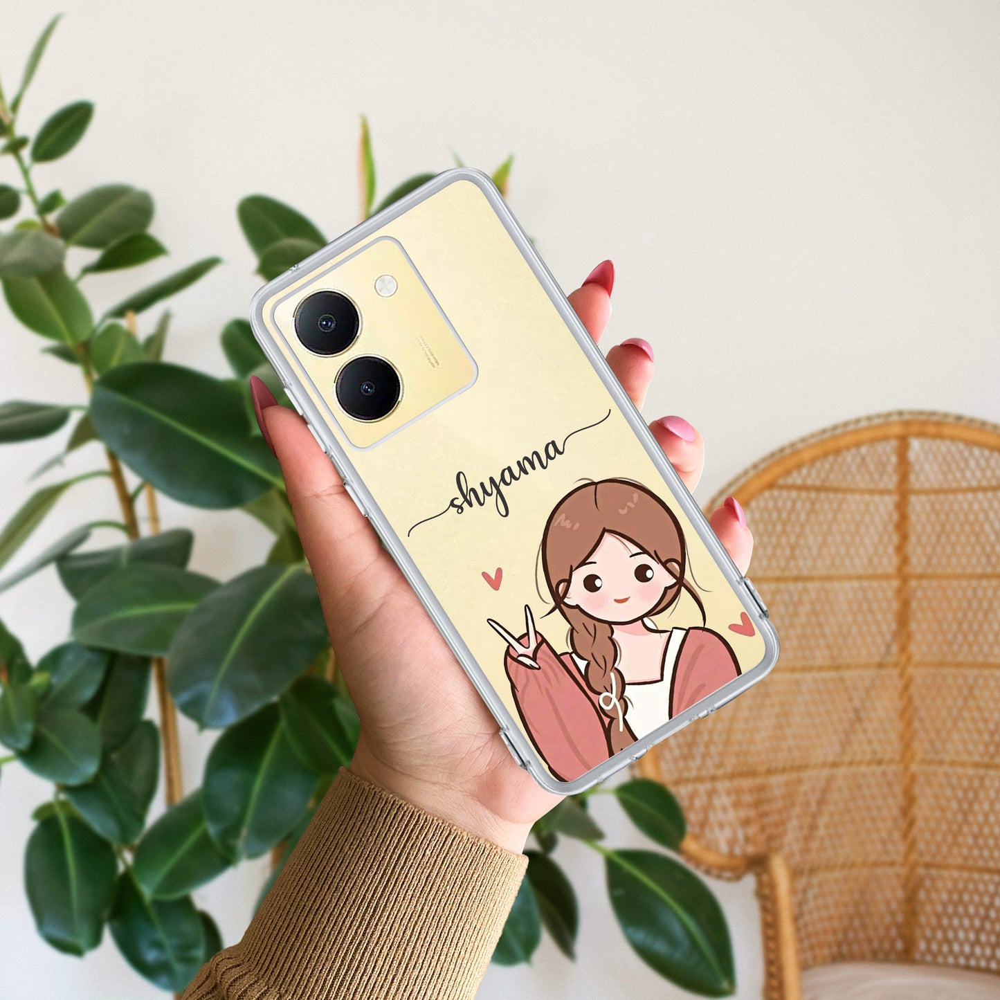 Cute Charm Customize Transparent Silicon Case For Vivo ShopOnCliQ