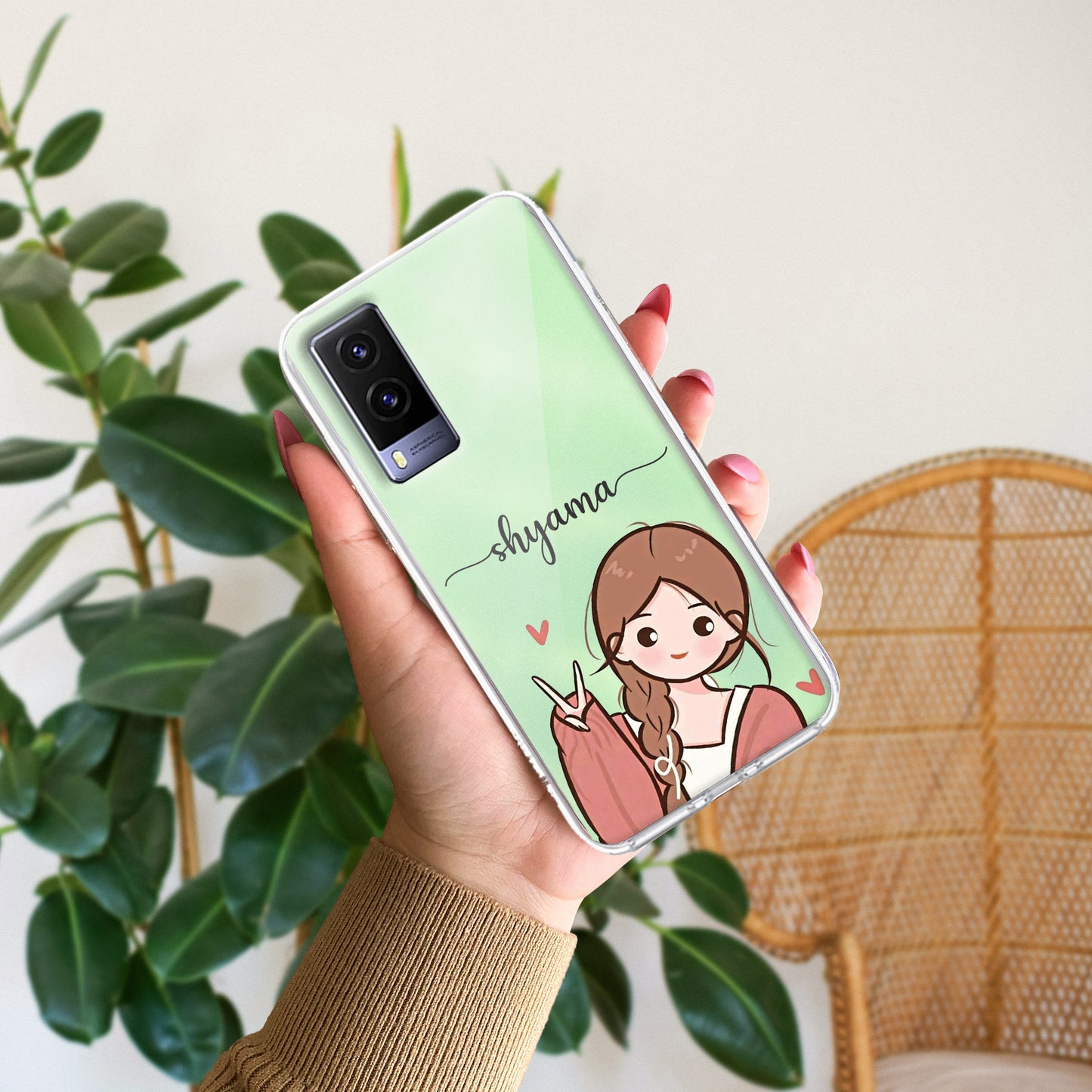 Cute Charm Customize Transparent Silicon Case For Vivo ShopOnCliQ