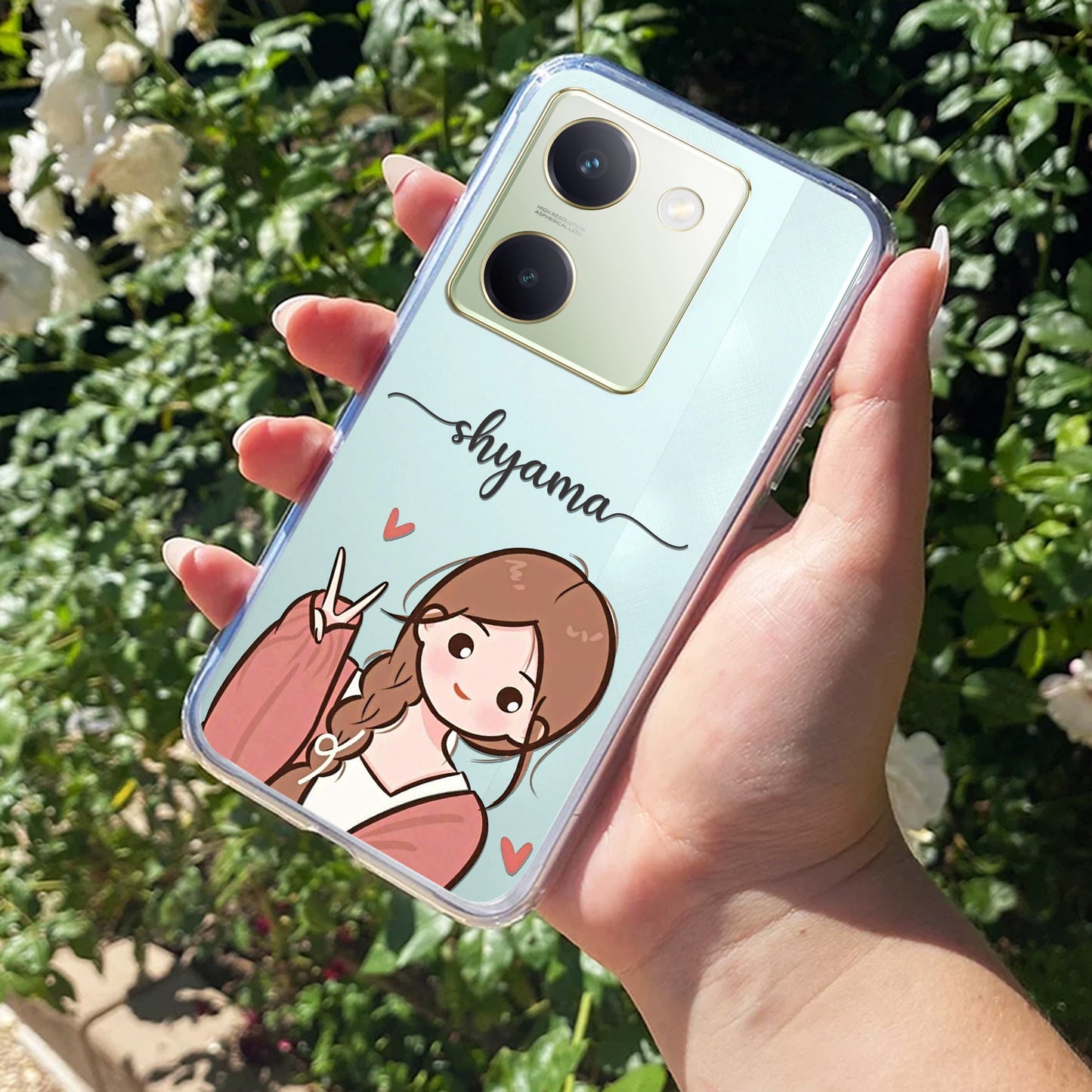 Cute Charm Customize Transparent Silicon Case For Vivo ShopOnCliQ