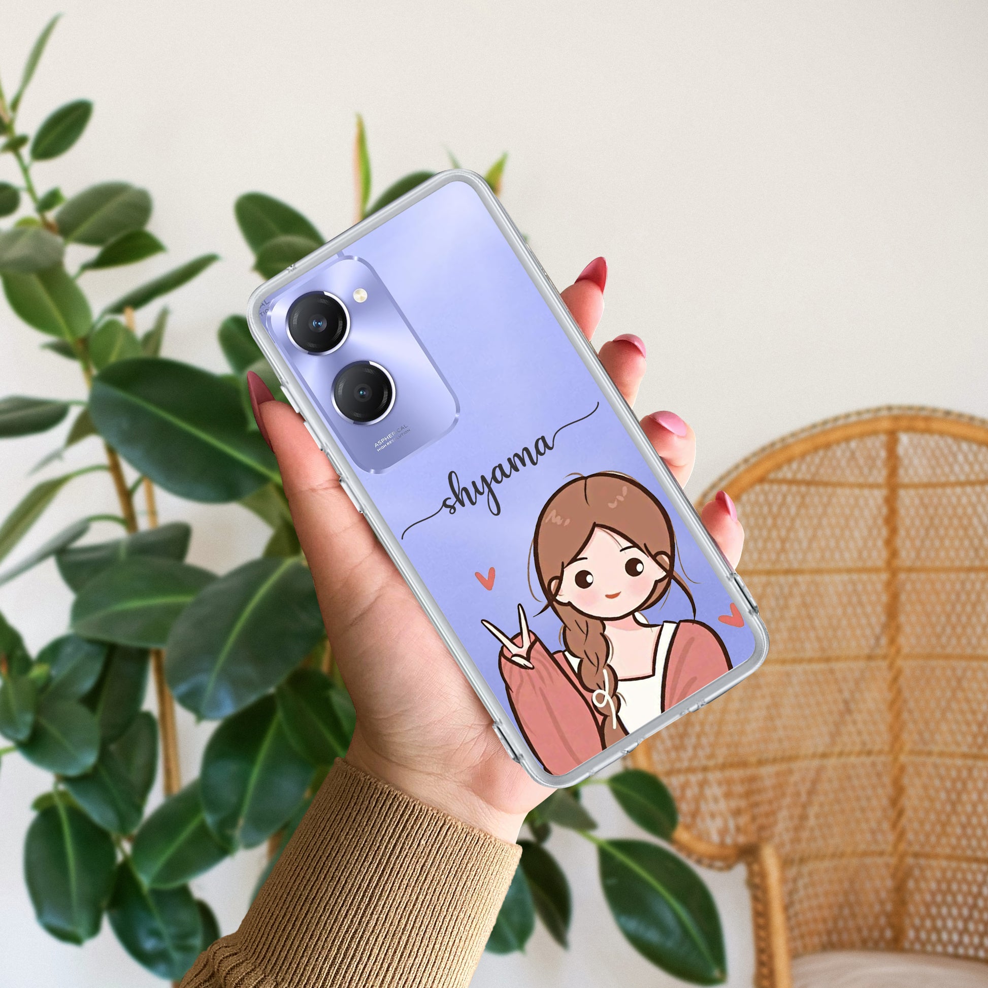 Cute Charm Customize Transparent Silicon Case For Vivo ShopOnCliQ