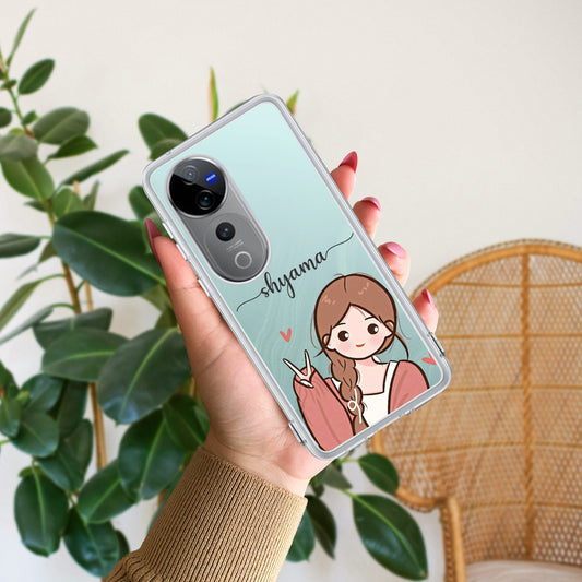 Cute Charm Customize Transparent Silicon Case For Vivo ShopOnCliQ