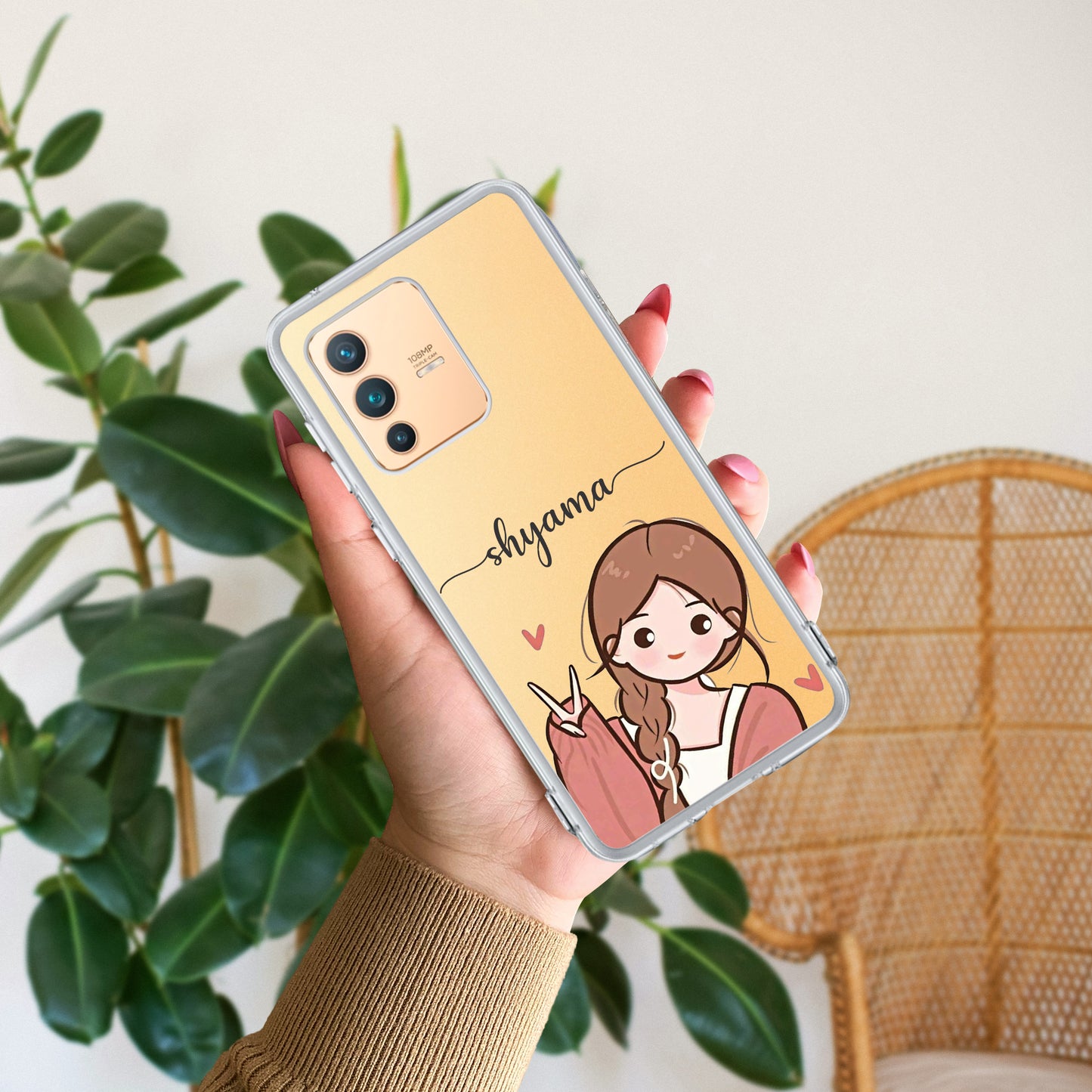 Cute Charm Customize Transparent Silicon Case For Vivo ShopOnCliQ