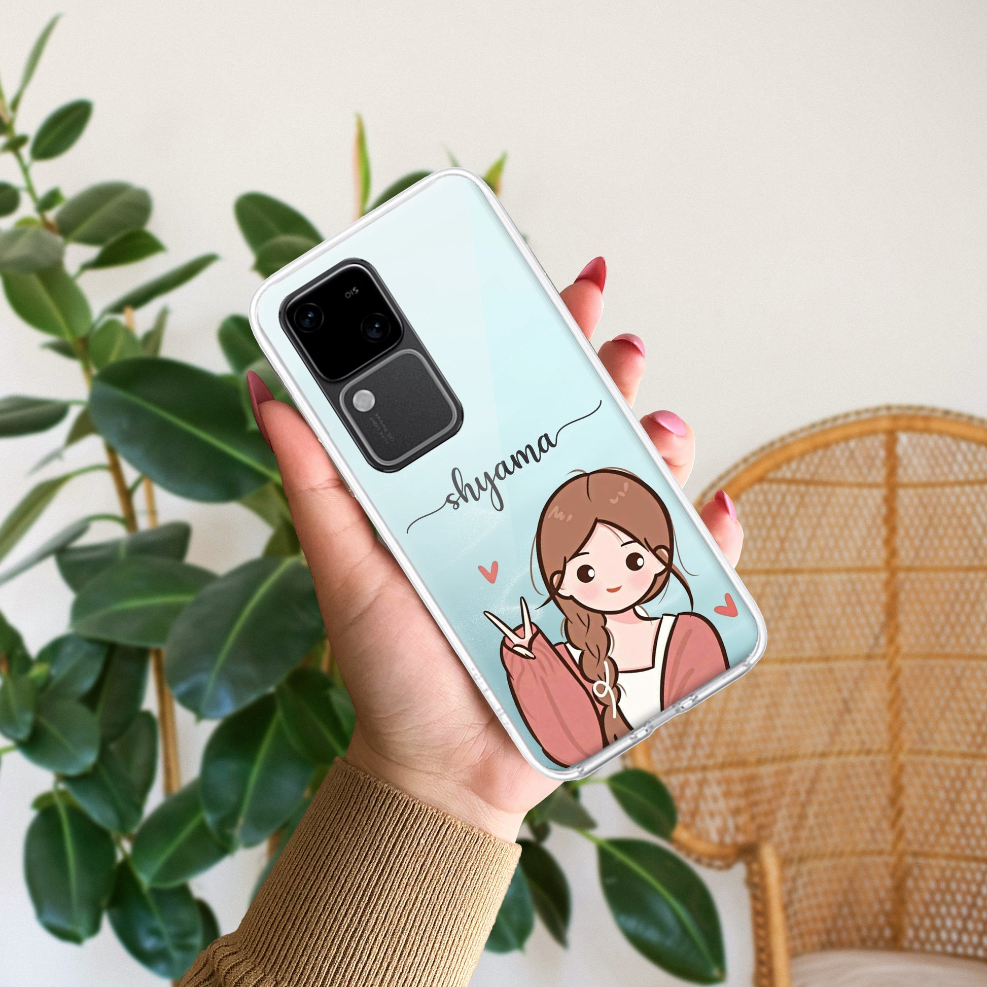 Cute Charm Customize Transparent Silicon Case For Vivo ShopOnCliQ