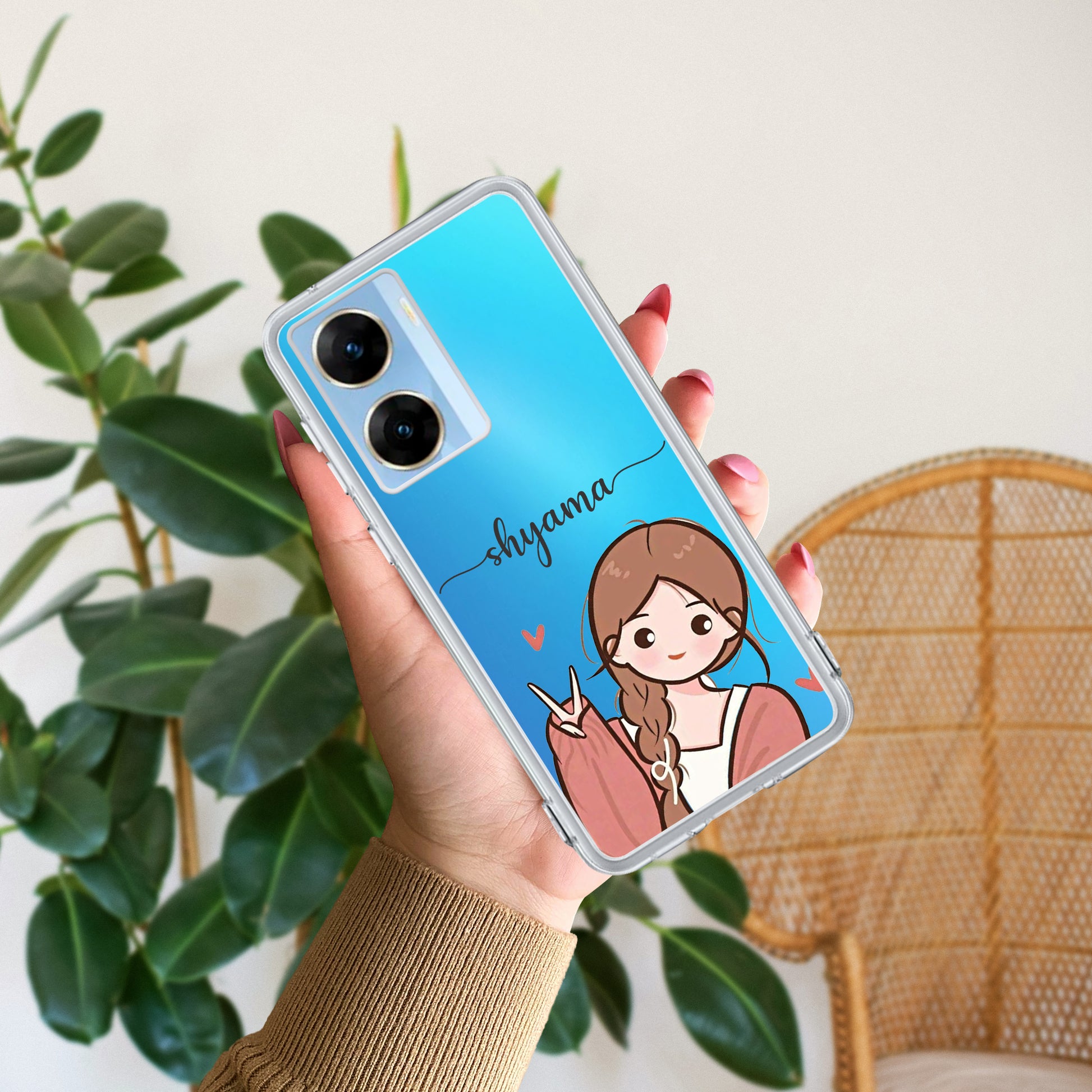 Cute Charm Customize Transparent Silicon Case For Vivo ShopOnCliQ