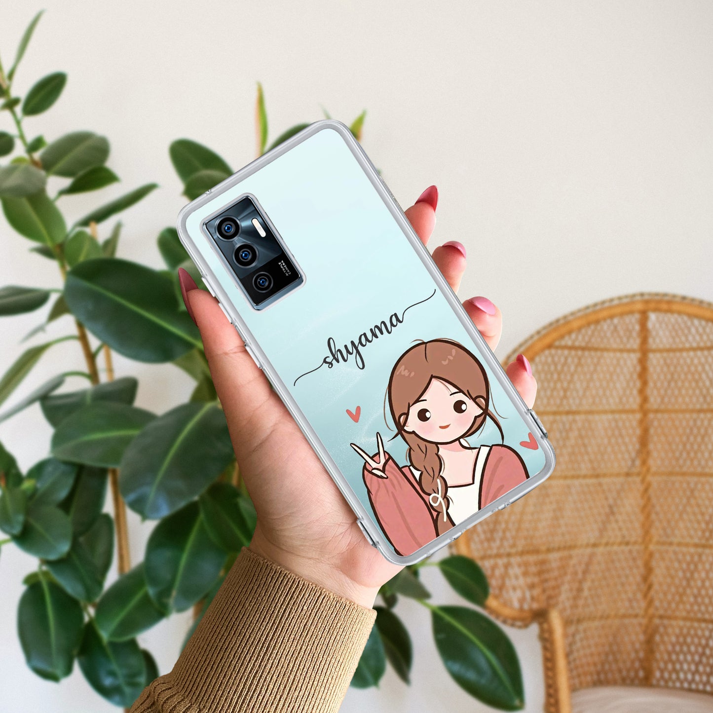 Cute Charm Customize Transparent Silicon Case For Vivo ShopOnCliQ