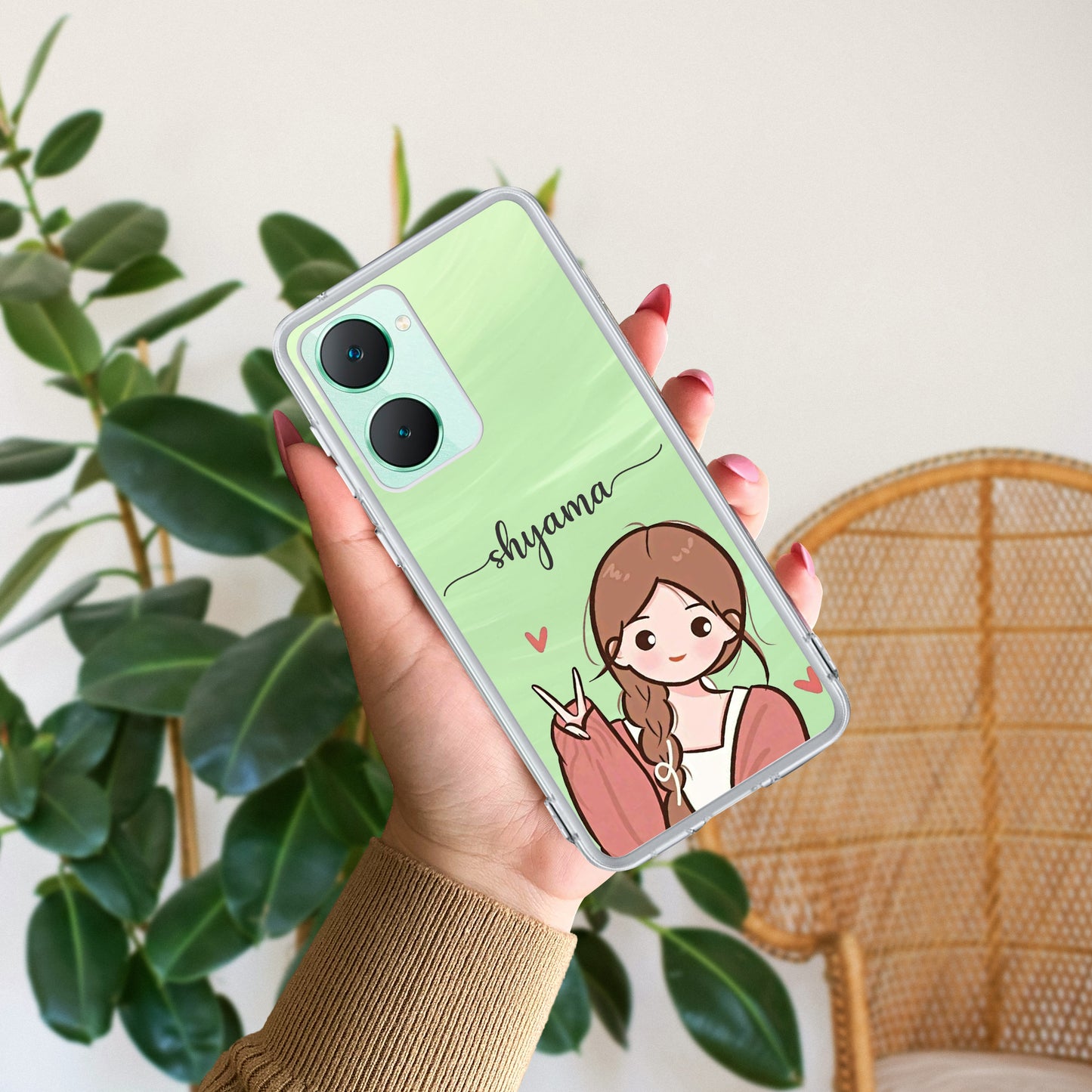 Cute Charm Customize Transparent Silicon Case For Vivo ShopOnCliQ