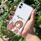 Cute Charm Customize Transparent Silicon Case For Google Pixel 9 Pro XL