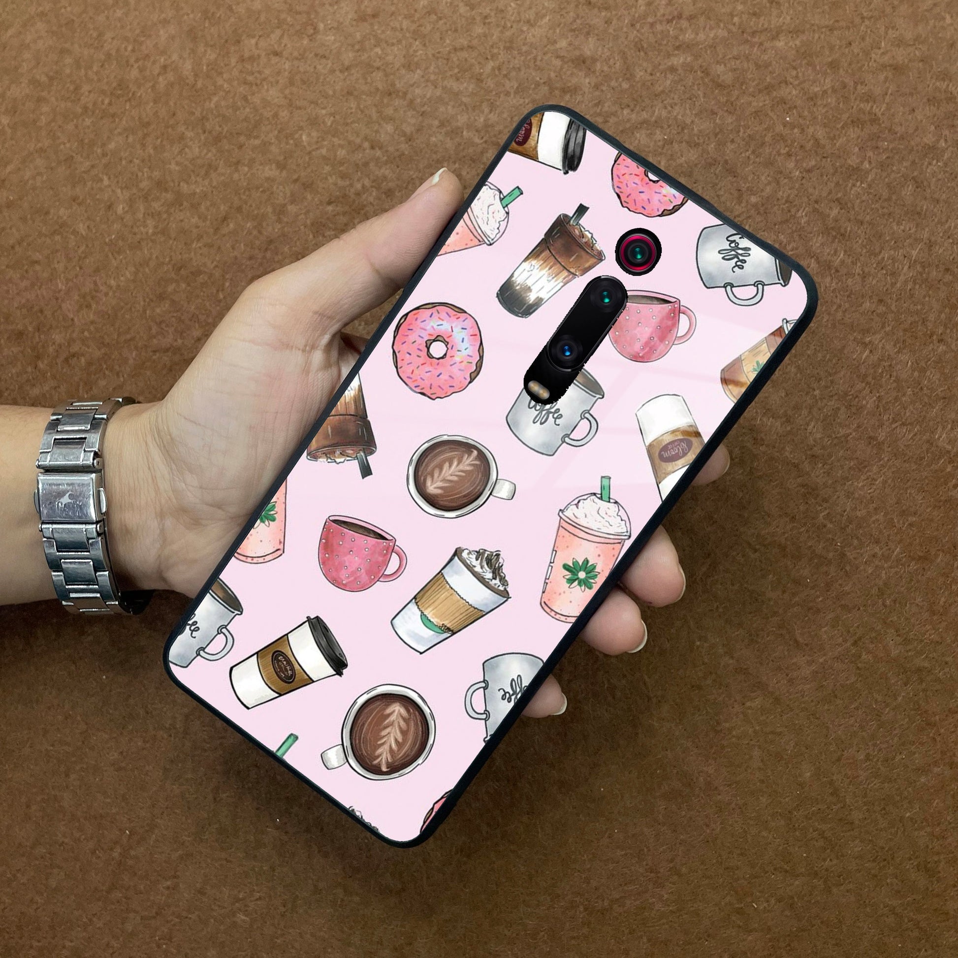 Cute Coffee Snacks Glass Case Cover For Redmi/Xiaomi ShopOnCliQ