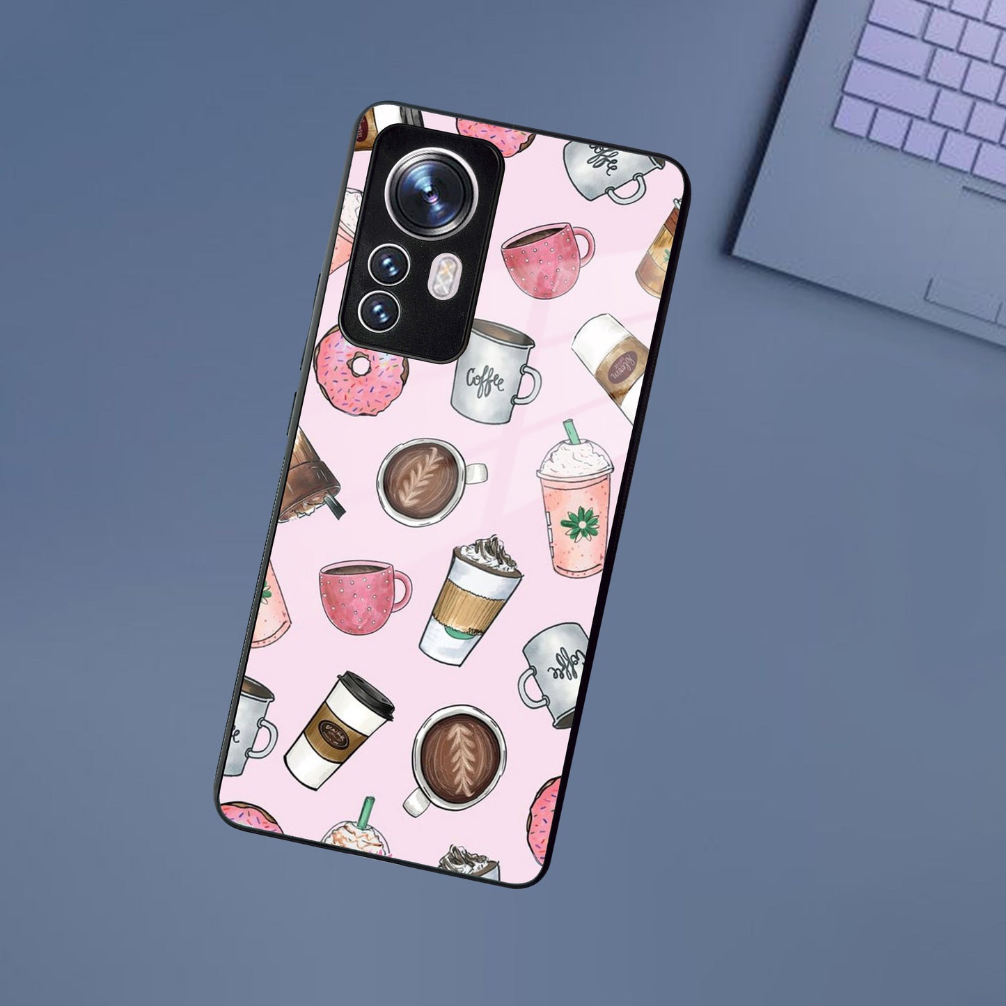 Cute Coffee Snacks Glass Case Cover For Redmi/Xiaomi ShopOnCliQ