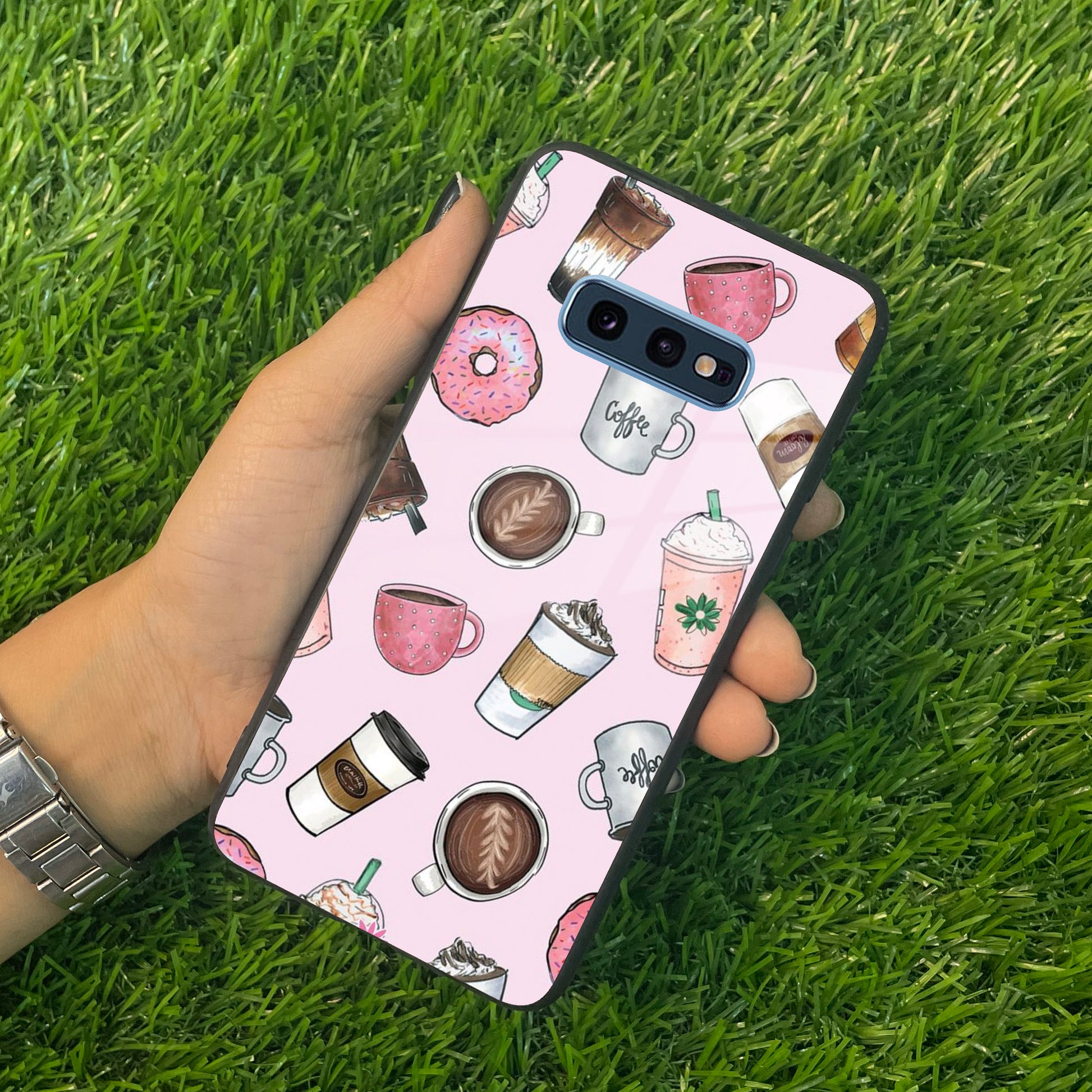 Cute Coffee Snacks Glass Case Cover For Samsung ShopOnCliQ