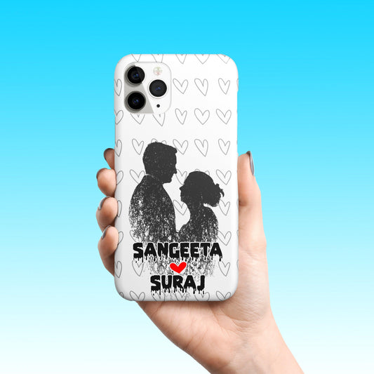 Cute Couple Custome Name Slim Case ShopOnCliQ