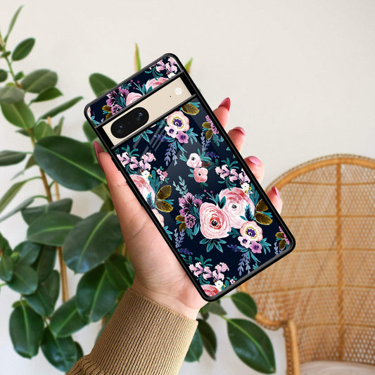 Cute Floral Glossy Metal Case Cover For Google - ShopOnCliQ