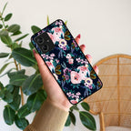 Cute Floral Glossy Metal Case Cover For Motorola - ShopOnCliQ