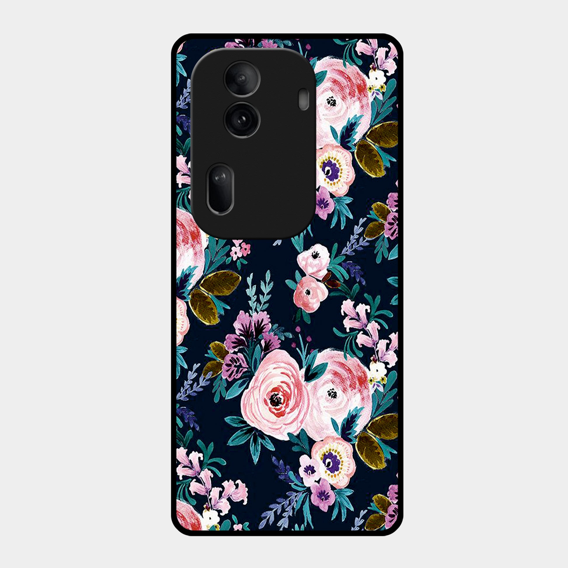 Cute Floral Glossy Metal Case Cover For Oppo ShopOnCliQ