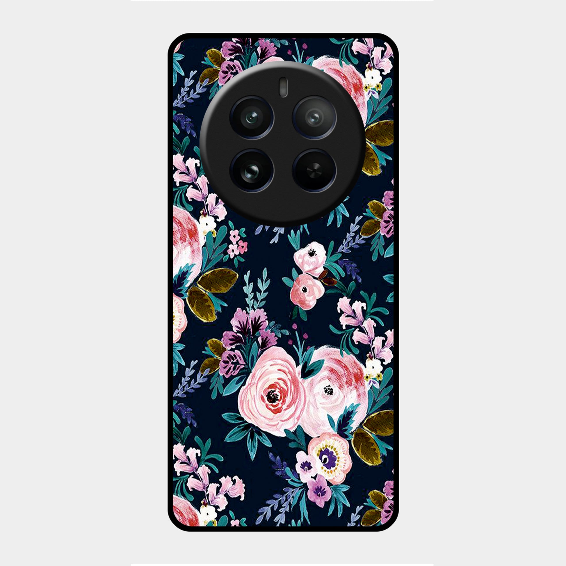 Cute Floral Glossy Metal Case Cover For Realme ShopOnCliQ