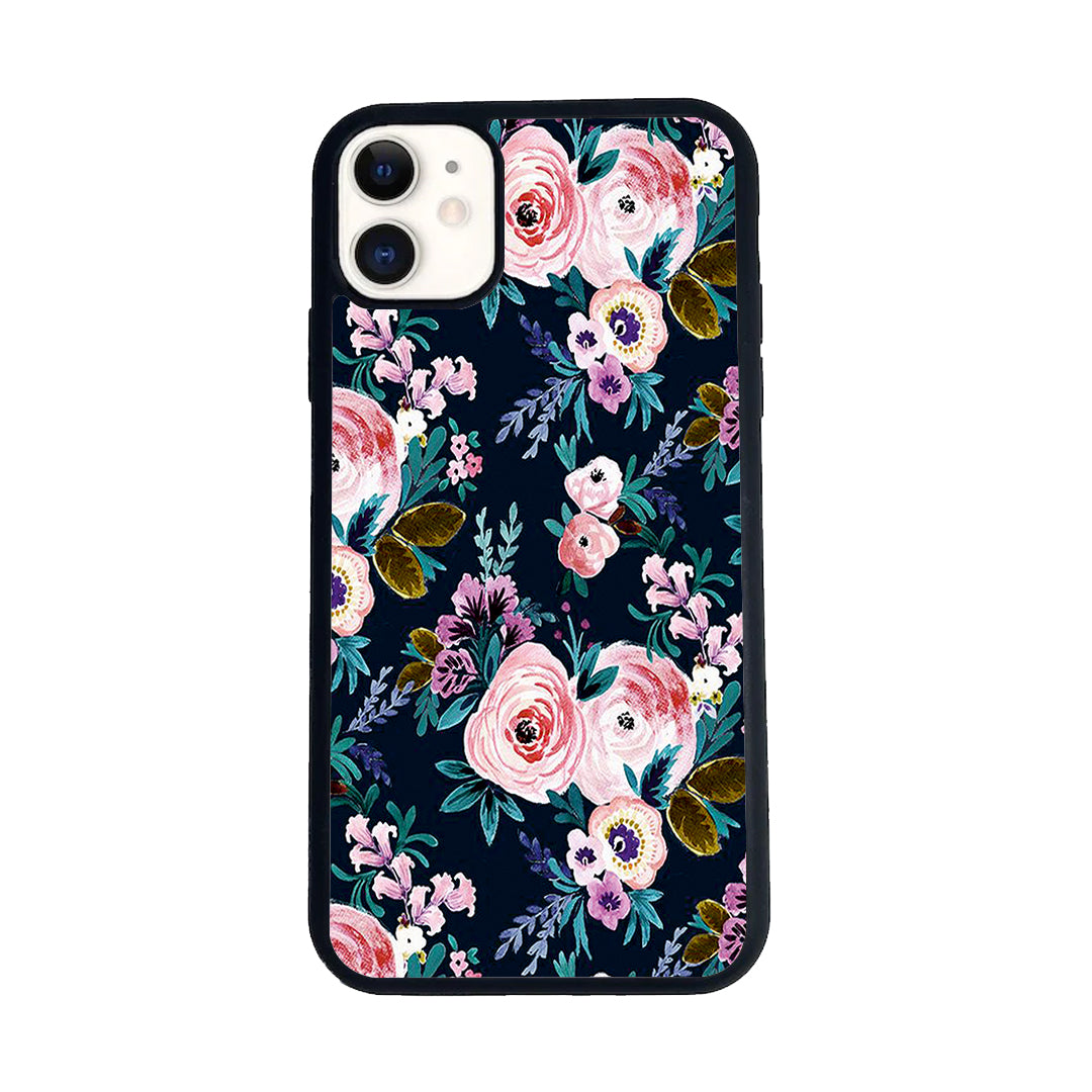 Cute Floral Glossy Metal Case Cover For iPhone ShopOnCliQ