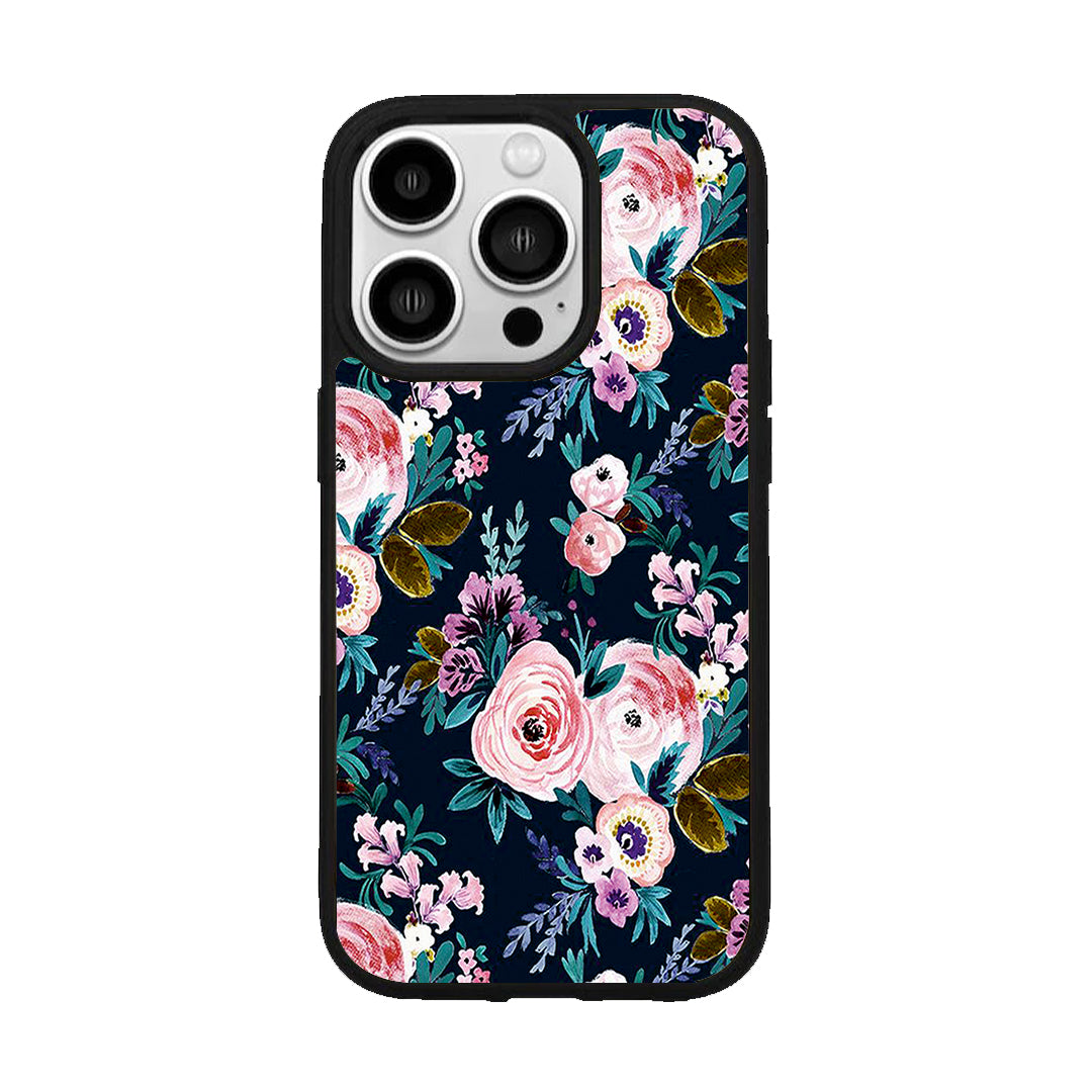 Cute Floral Glossy Metal Case Cover For iPhone ShopOnCliQ