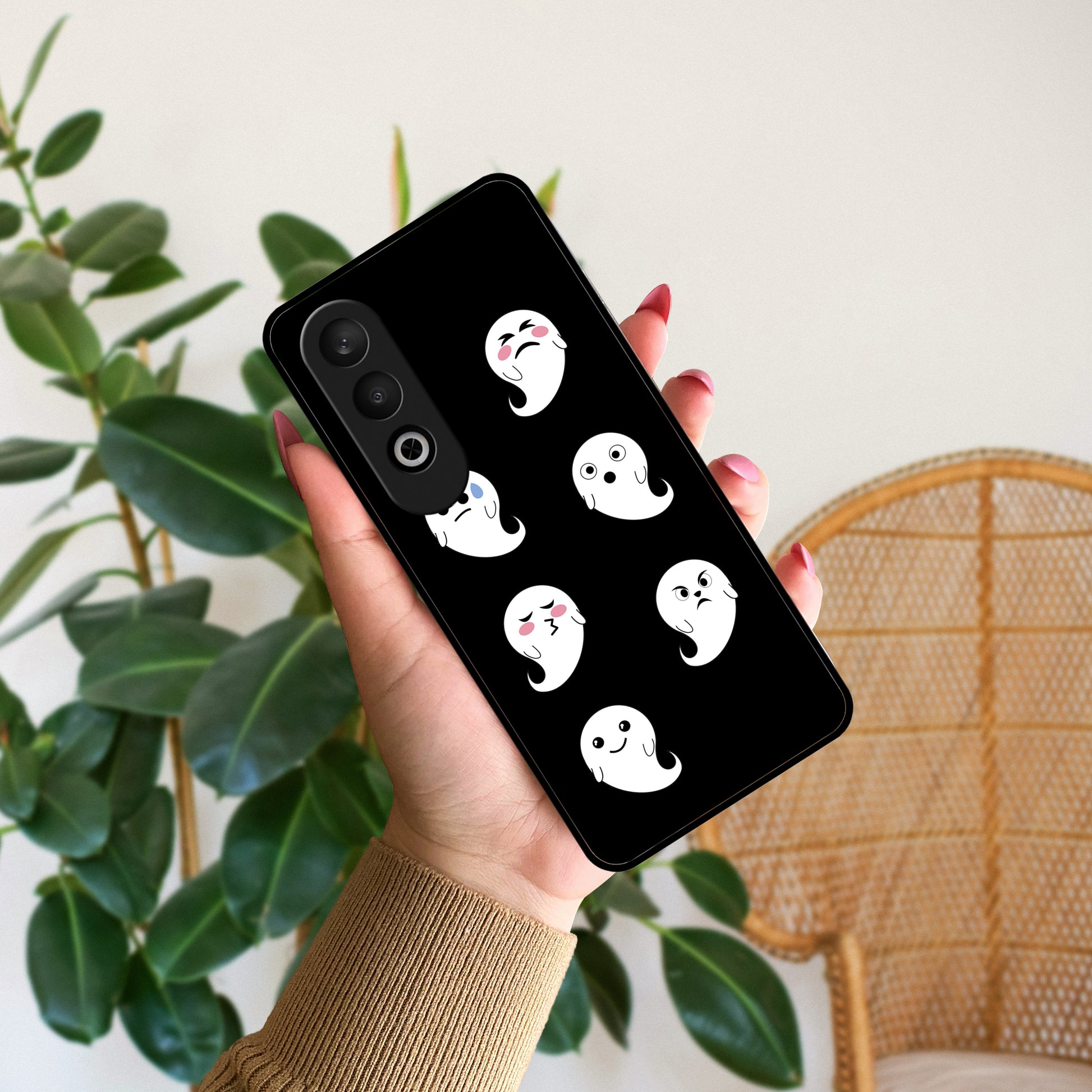 Cute Ghost Glass Case Cover For OnePlus ShopOnCliQ