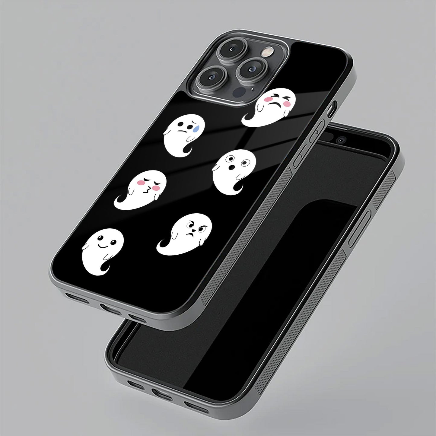 Cute Ghost Glass Case Cover For Poco ShopOnCliQ