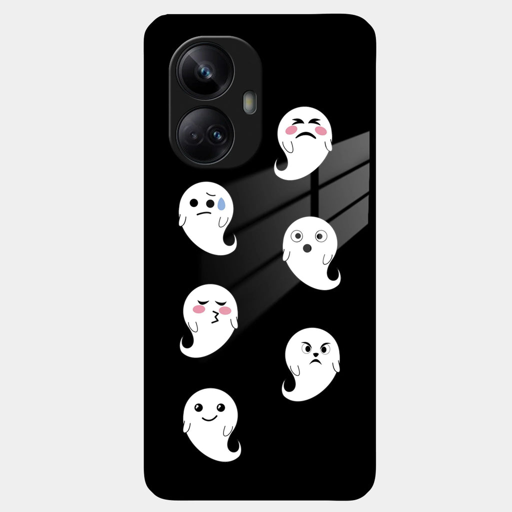 Cute Ghost Glass Case Cover For Realme/Narzo - ShopOnCliQ
