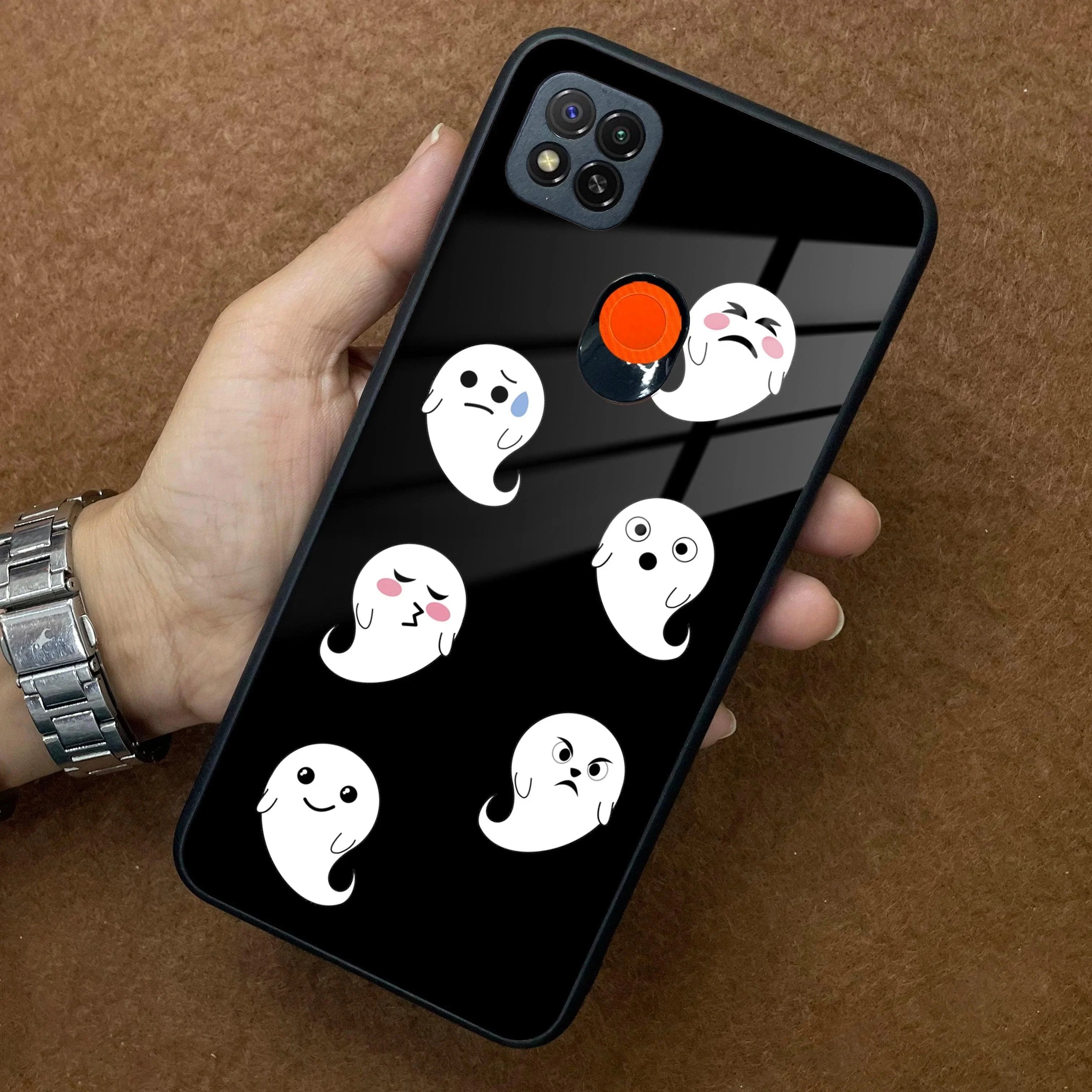 Cute Ghost Glass Case Cover For Redmi/Xiaomi - ShopOnCliQ