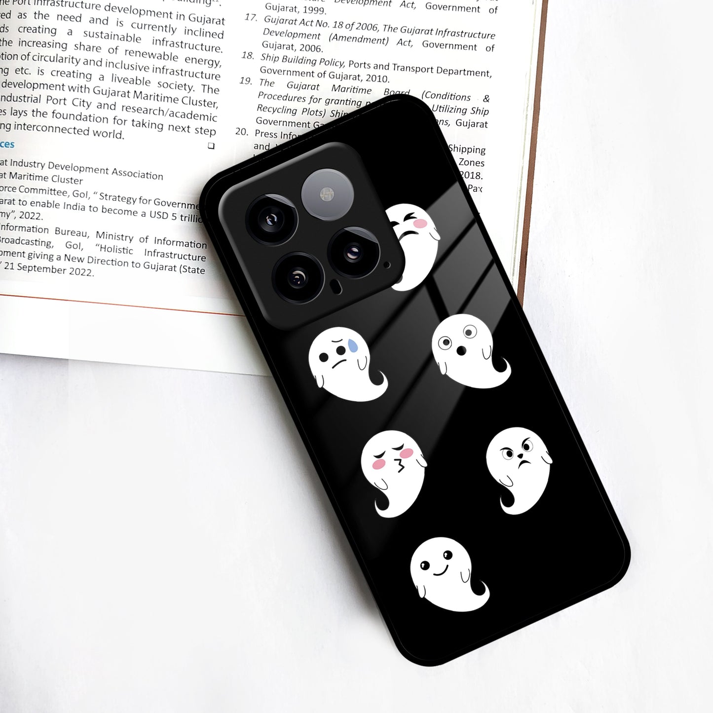 Cute Ghost Glass Case Cover For Redmi/Xiaomi ShopOnCliQ