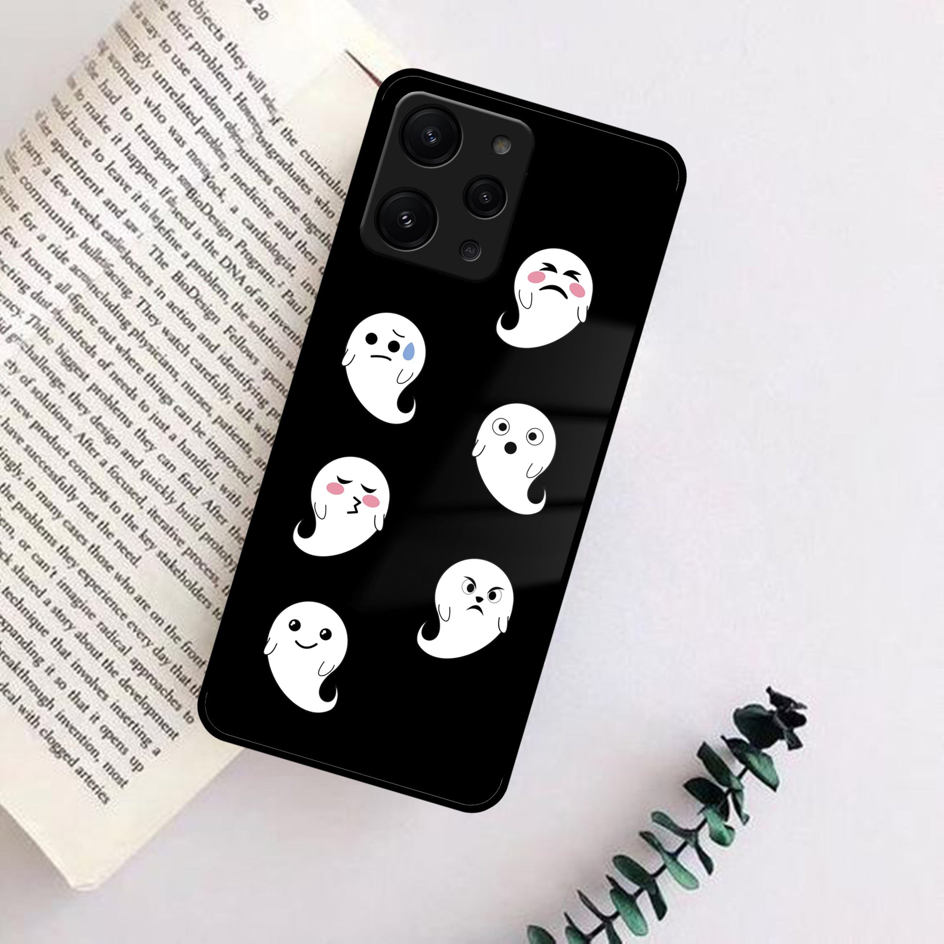 Cute Ghost Glass Case Cover For Redmi/Xiaomi ShopOnCliQ