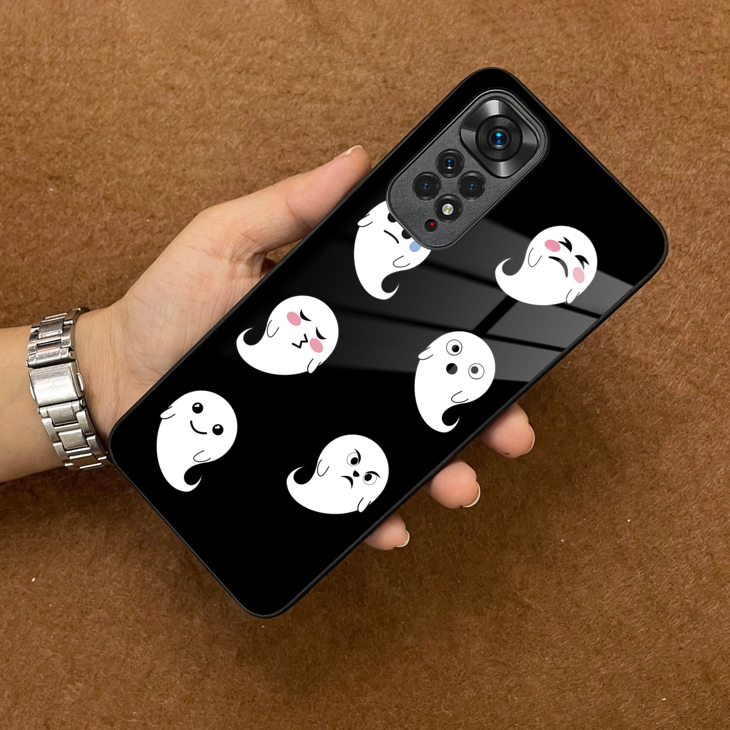 Cute Ghost Glass Case Cover For Redmi/Xiaomi ShopOnCliQ