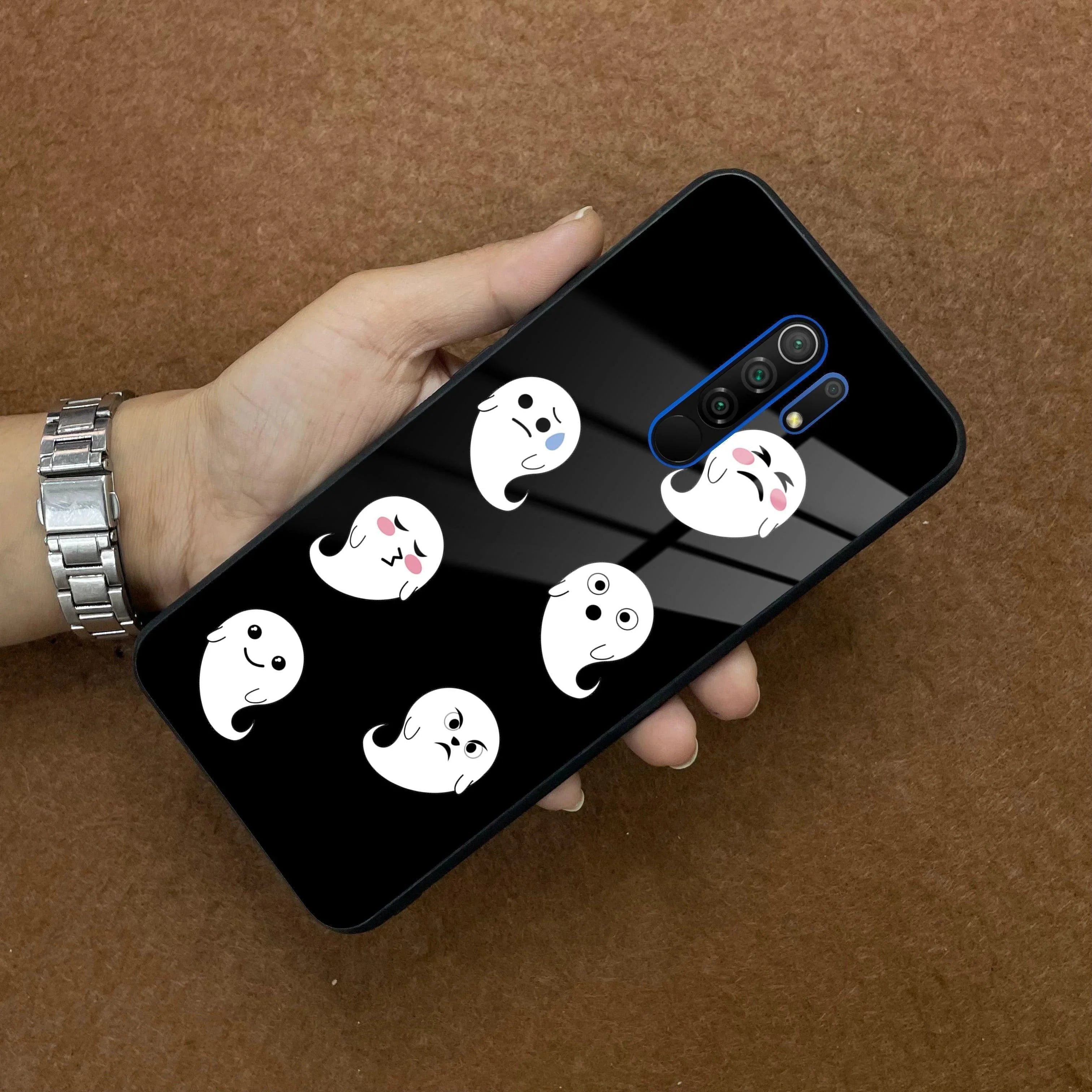 Cute Ghost Glass Case Cover For Redmi/Xiaomi - ShopOnCliQ