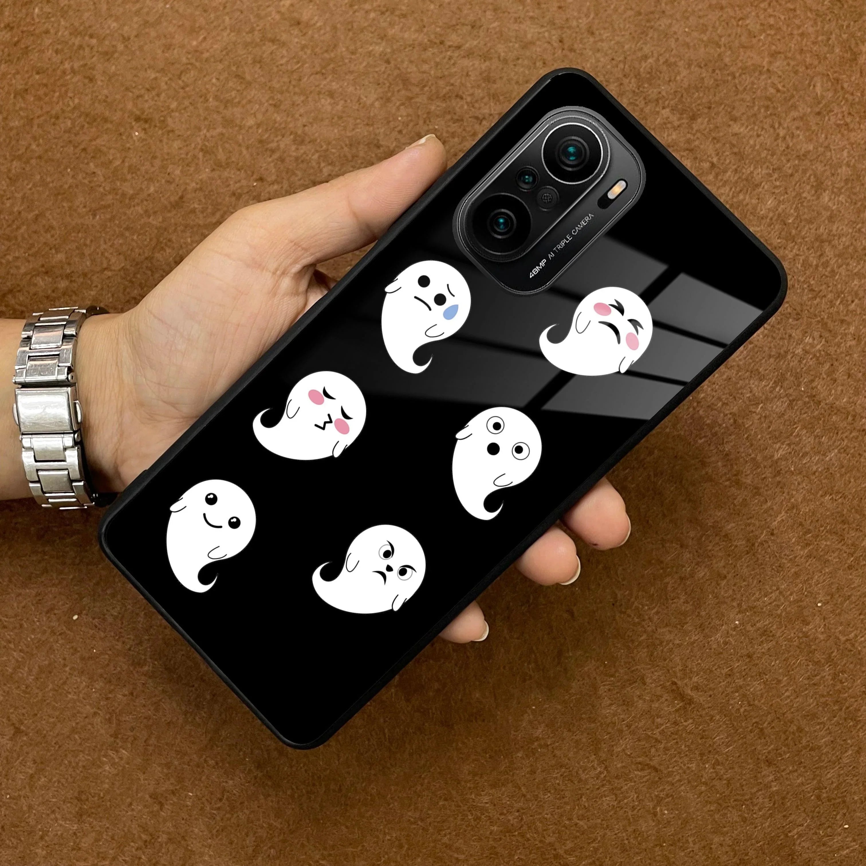 Cute Ghost Glass Case Cover For Redmi/Xiaomi - ShopOnCliQ