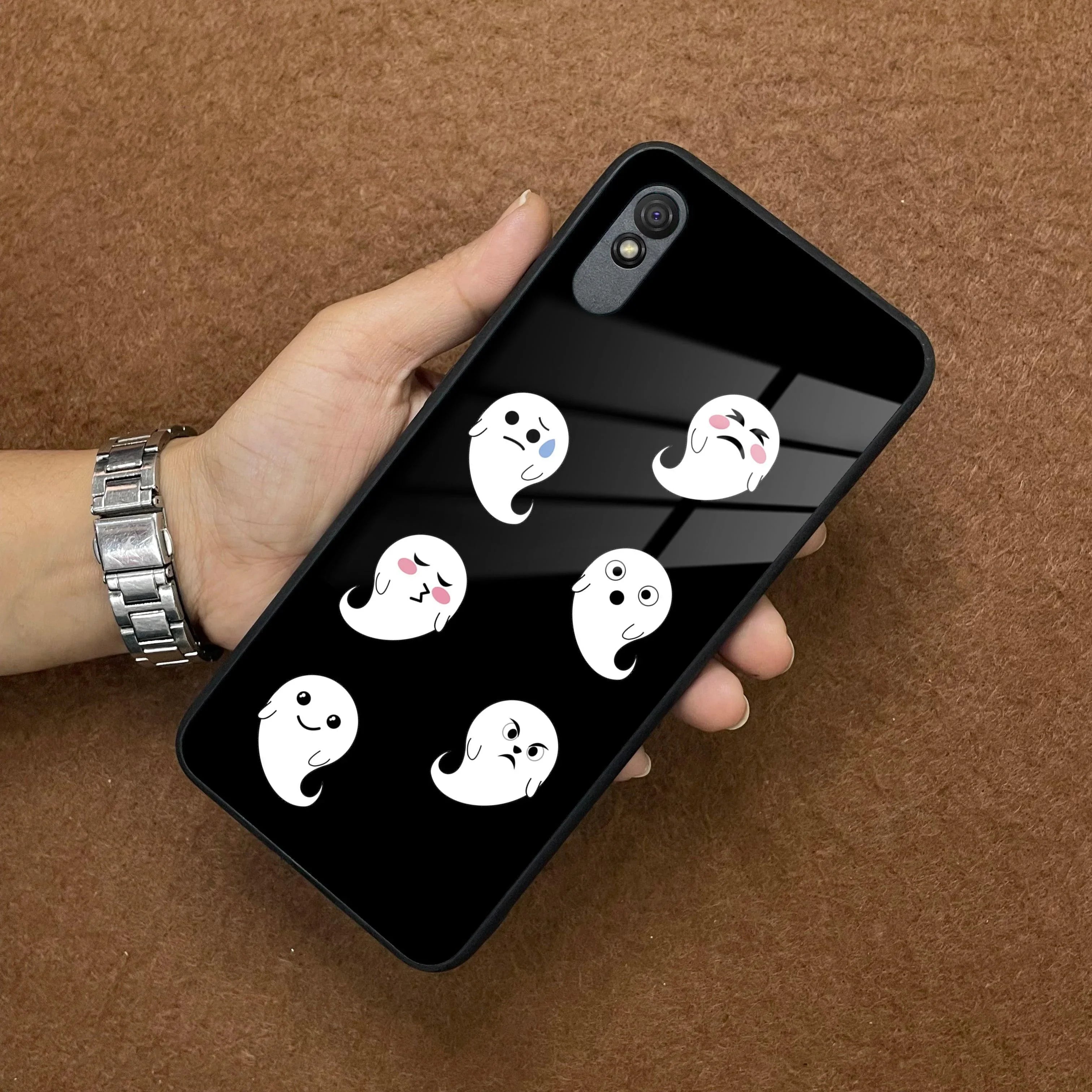 Cute Ghost Glass Case Cover For Redmi/Xiaomi - ShopOnCliQ