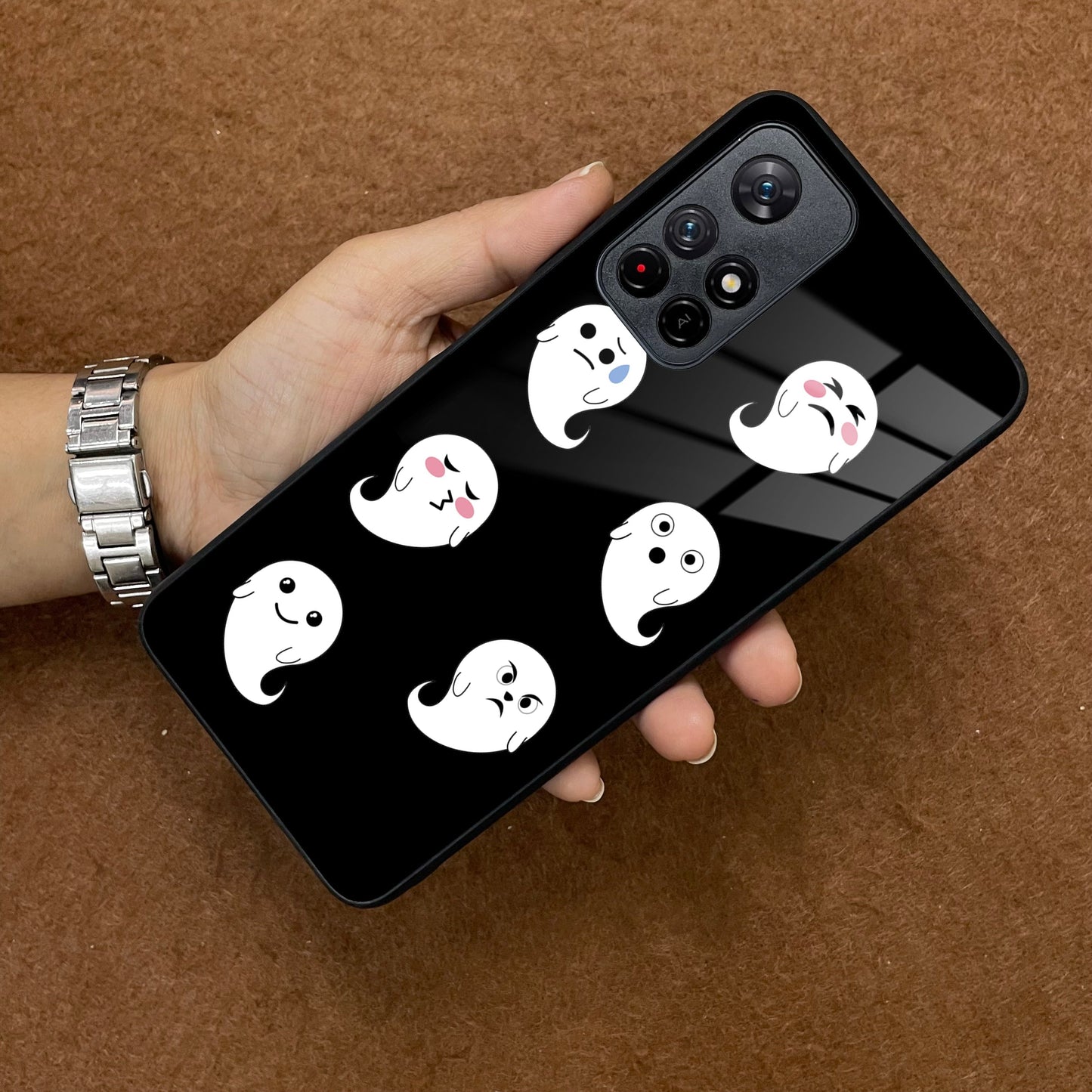 Cute Ghost Glass Case Cover For Redmi/Xiaomi ShopOnCliQ