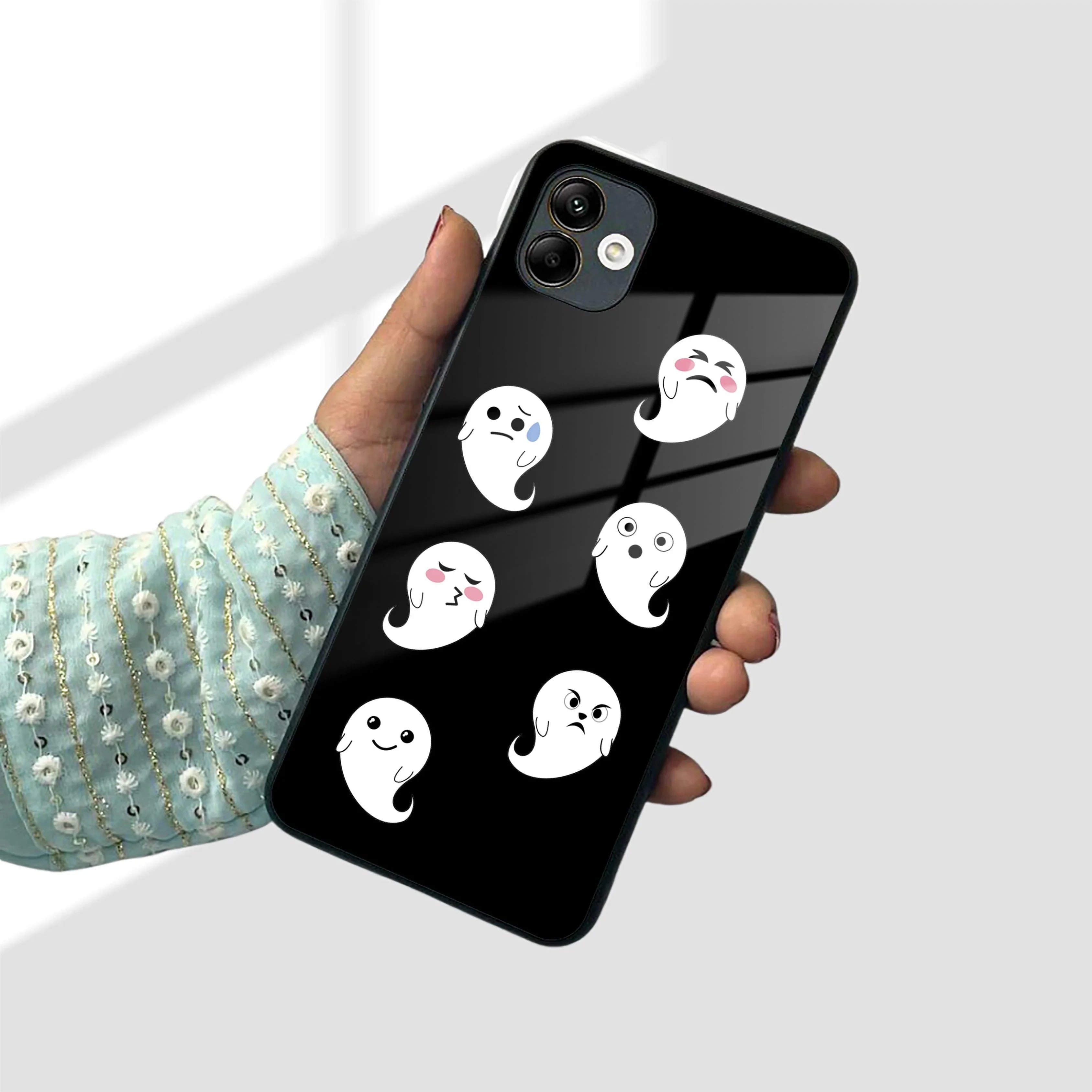 Cute Ghost Glass Case Cover For Samsung - ShopOnCliQ